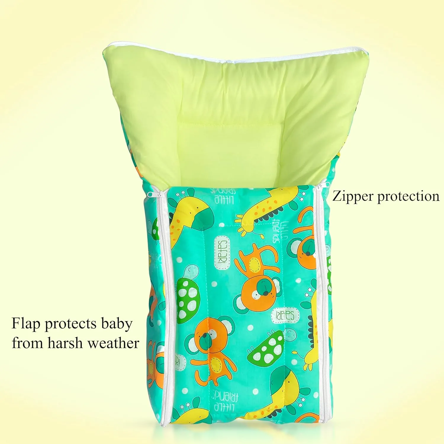 In-Depth Review: best baby sleeping bag - MOM & SON Cotton 29.52×17.71×3.93 inches Sleeping and Carry Bag, Green | | best baby sleeping 4 MOM & SON Cotton 2 - view 3