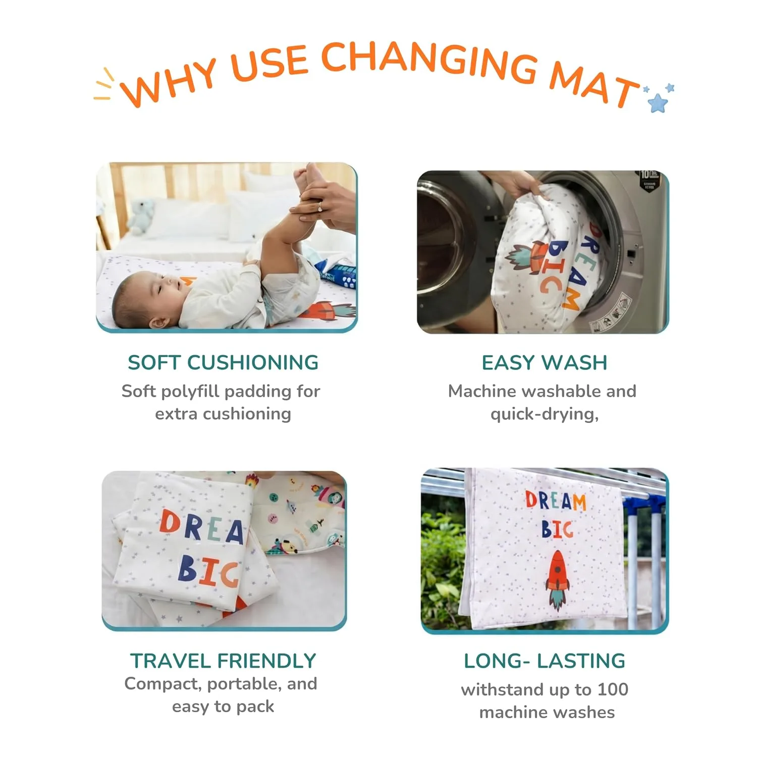 best baby changing mat - TIDY SLEEP Waterproof Diaper Changi 4 TIDY SLEEP Waterproof Di - view 4