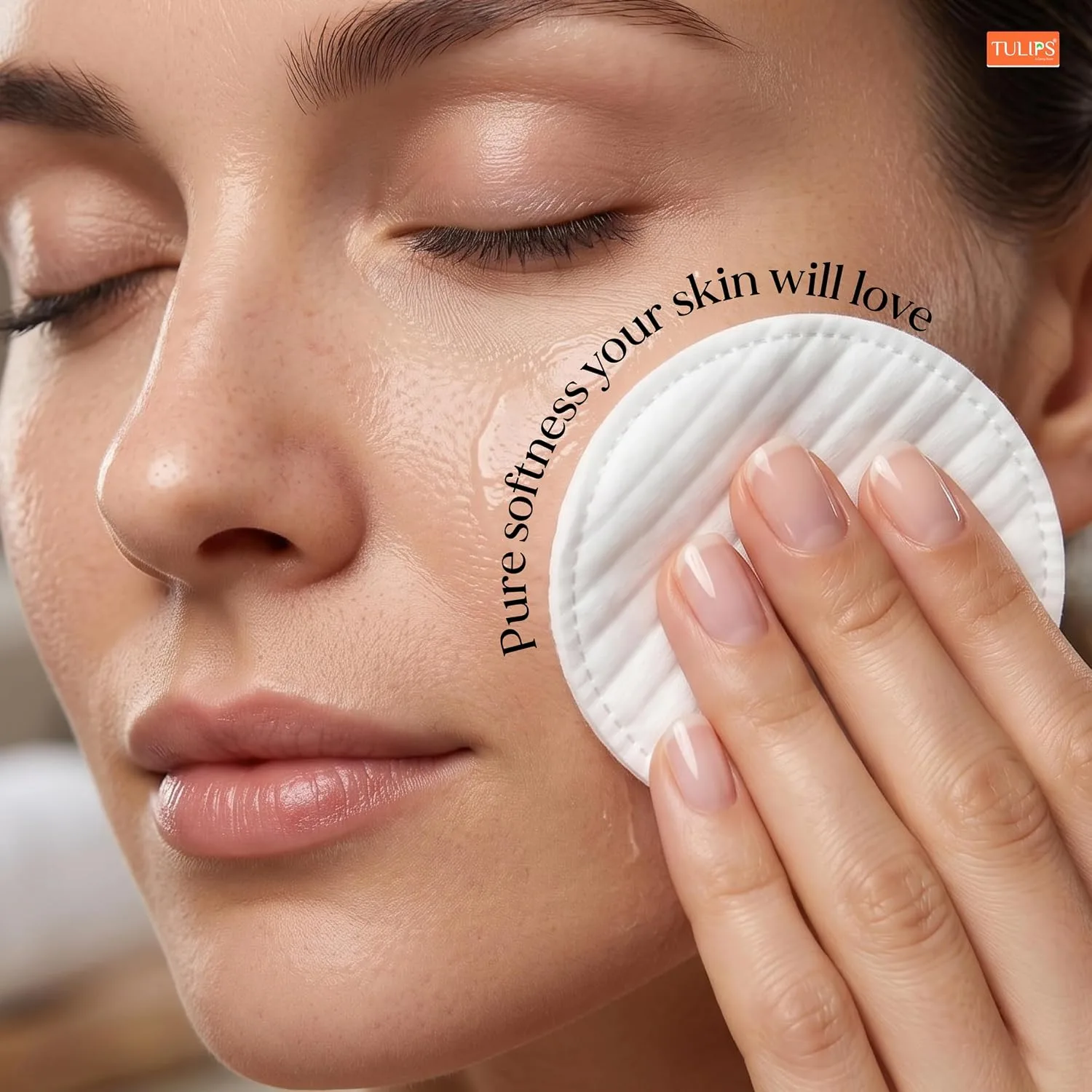 In-Depth Review: best makeup wipes - Tulips 50 Round Facial Cotton Pads in a Ziplock Bag (Pack of 2); Made from 100% Pure Soft Cotton, Best for Applyi 5 Tulips 50 Round Facial Cot - view 4