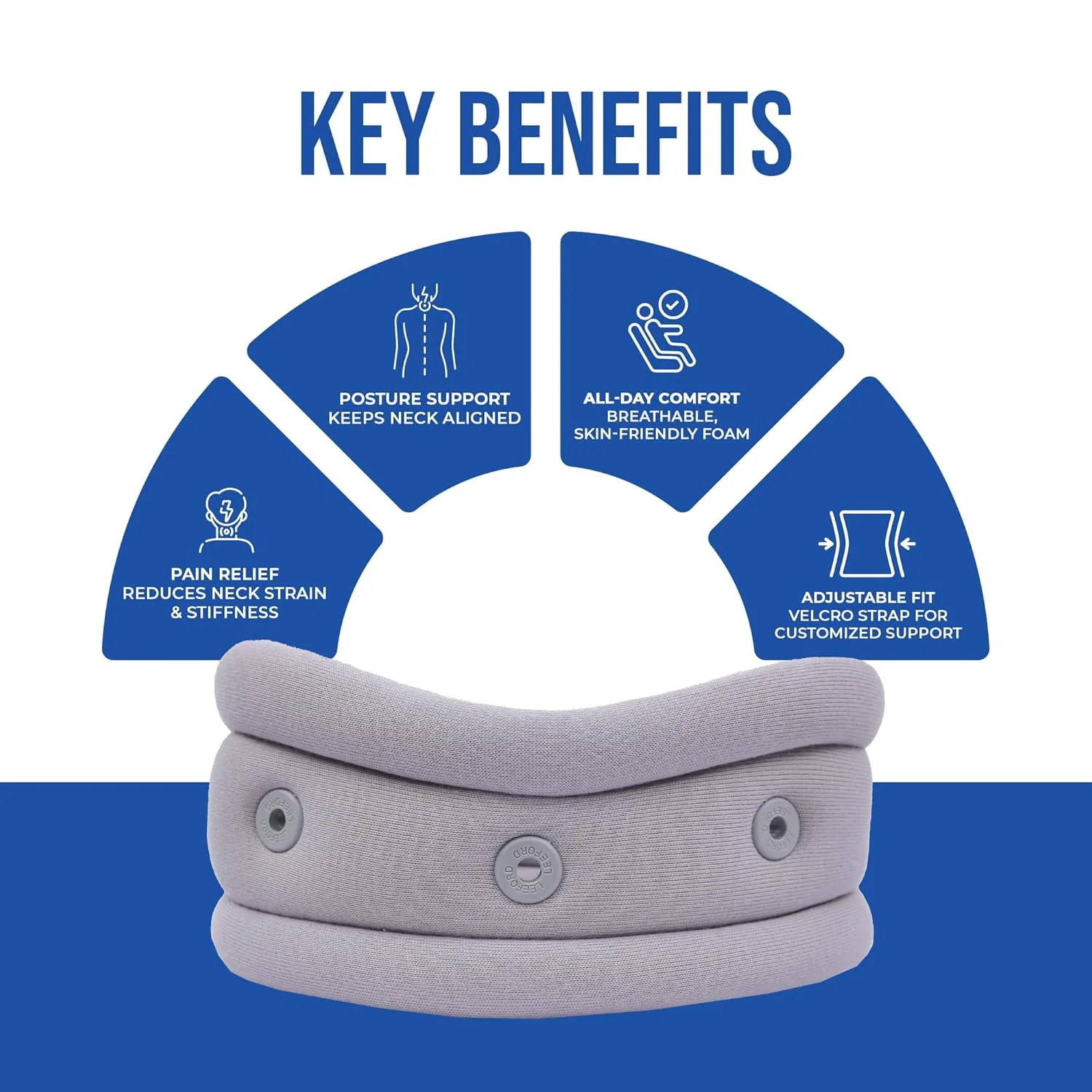 In-Depth Review: best neck support collar - Leeford Ortho Soft Cervical Collar for Neck Pain & Spondylitis | Neck Support for Cervical Pain | Brea 7 Leeford Ortho Soft Cervical - view 6
