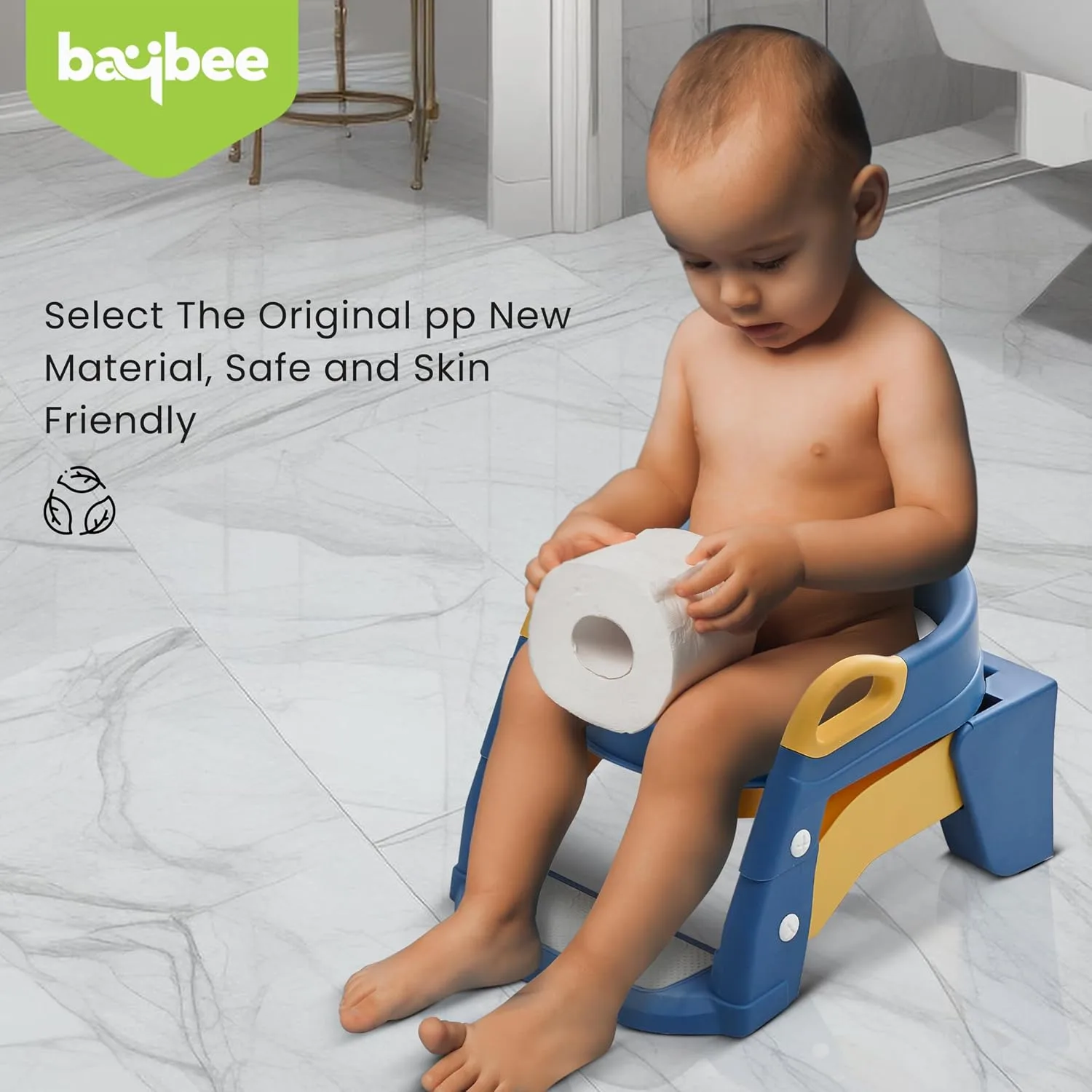 In-Depth Review: best travel potty seat - Baybee 3 IN 1 Vega Ladder Potty Seat for Kids | Foldable Baby Western Toilet Seat with Adjustable Height, Gr 5 Baybee 3 IN 1 Vega Ladder - view 4
