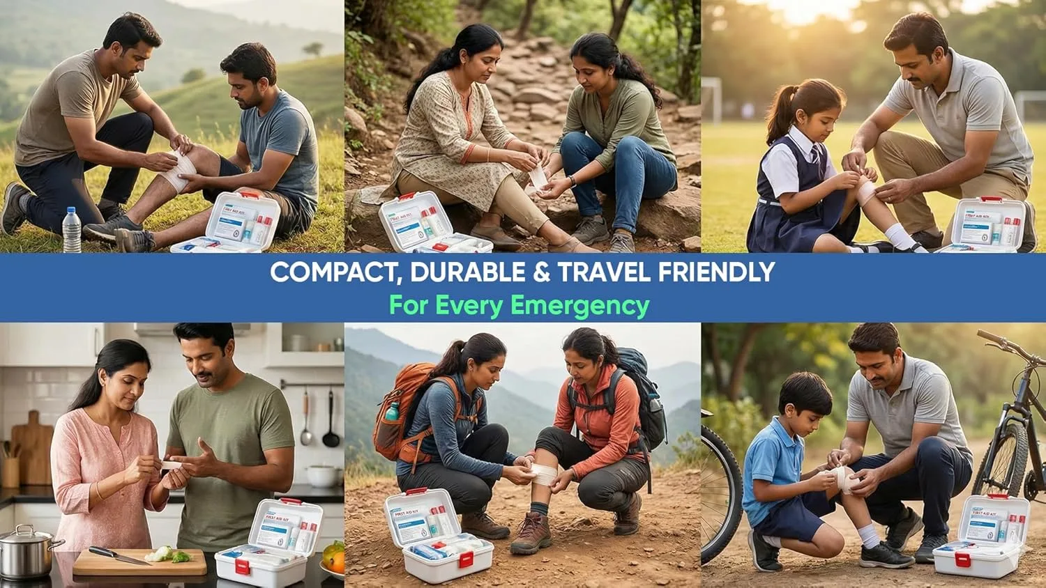 In-Depth Review: best bike first aid kit - Carent Jumbo First Aid Kit for Home, Car, Travel & Office – 21 Essential Emergency Medical Supplies 6 Carent Jumbo First Aid Kit - view 5