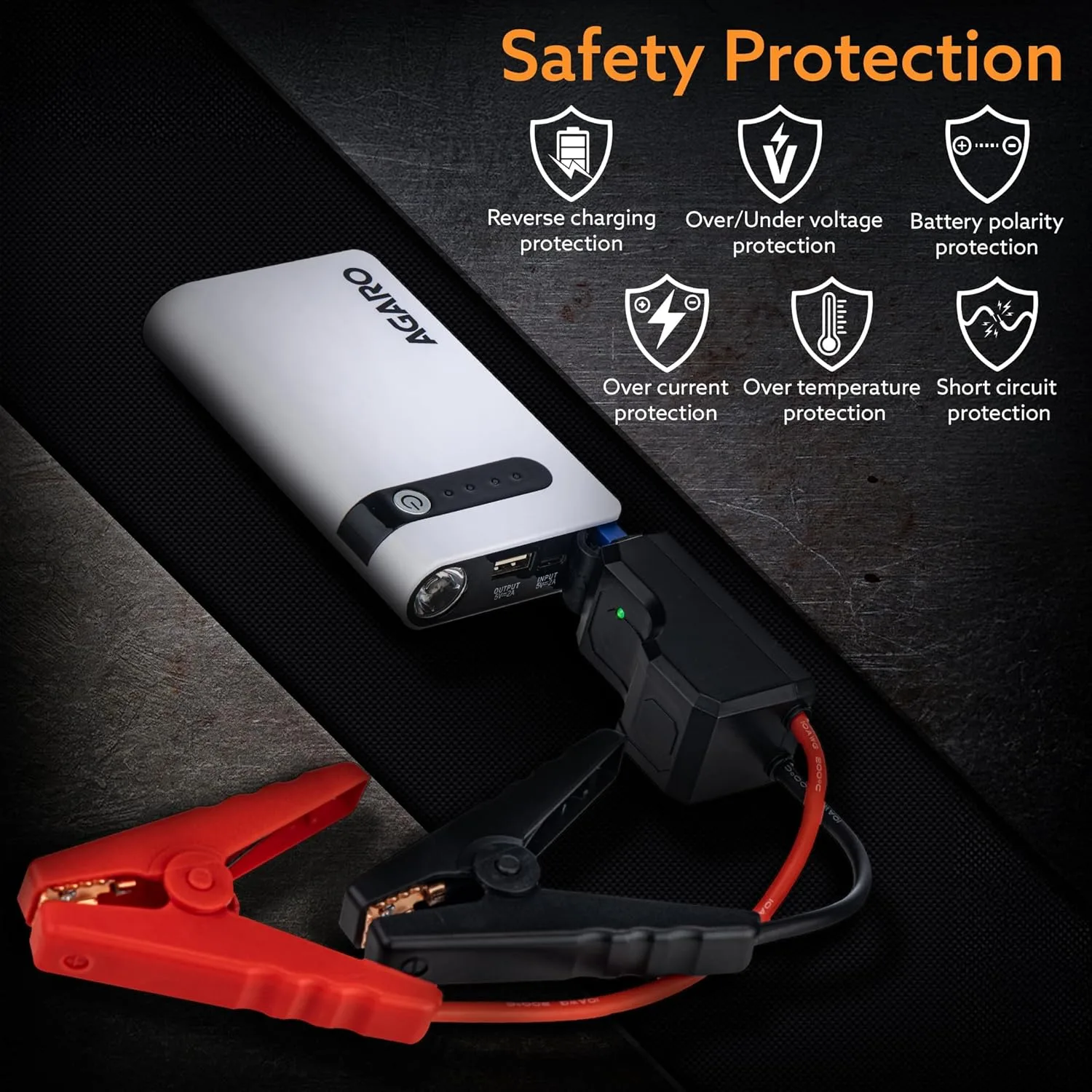 best bike jump starter - AGARO Primo Portable Jump Starter, 5 AGARO Primo Portable Jump - view 5