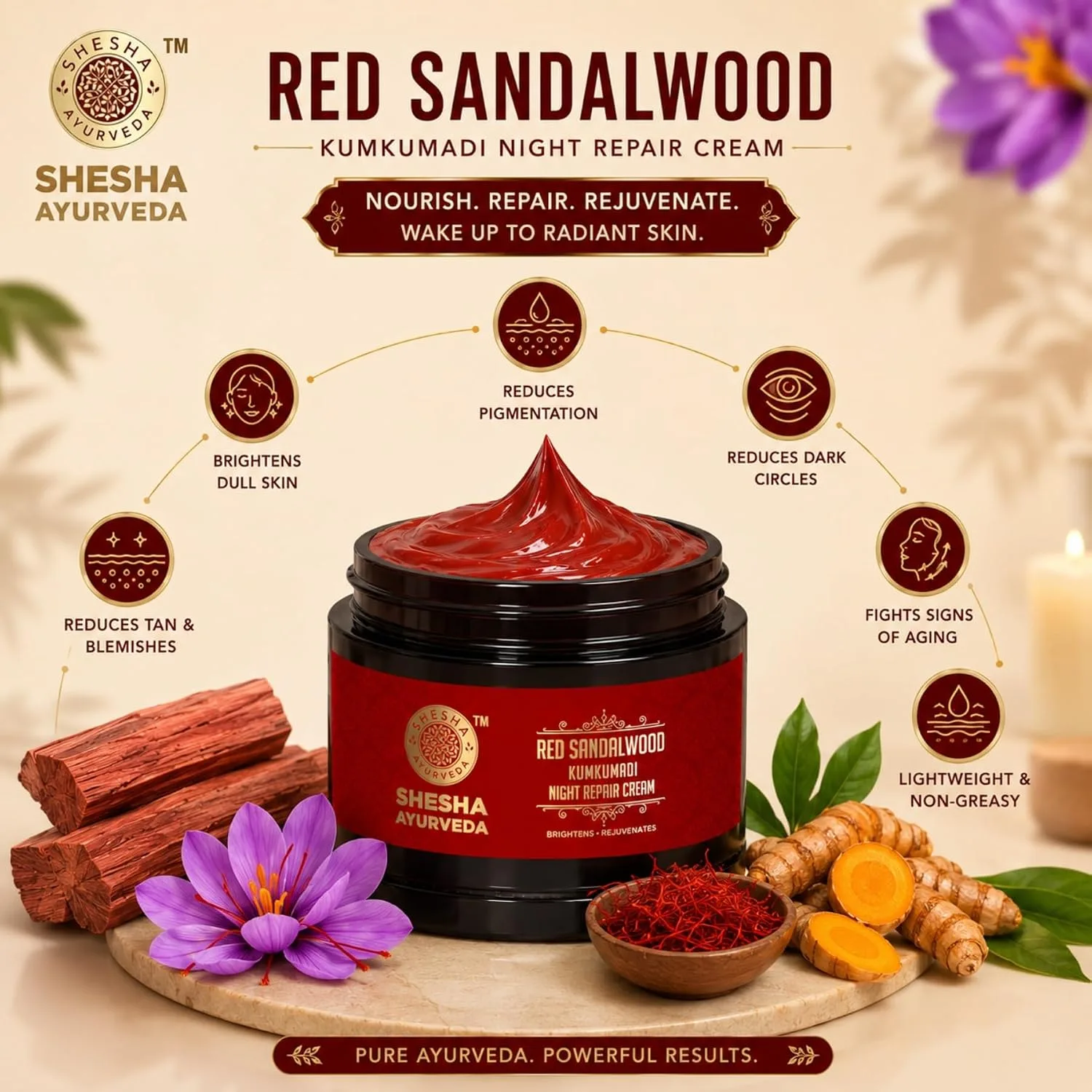 Shesha Ayurveda Red Sandal - view 8