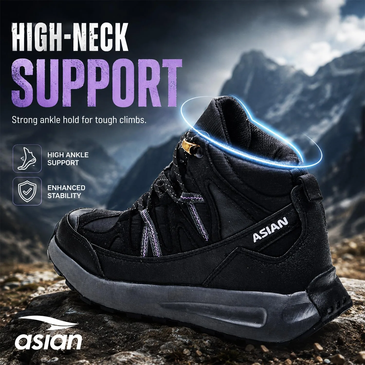 In-Depth Review: best travel walking shoes - ASIAN Everest W-21 Women’s Trekking & Hiking Shoes | Durable Outdoor Footwear with Anti-Slip Outso 5 best travel walking shoes view 3