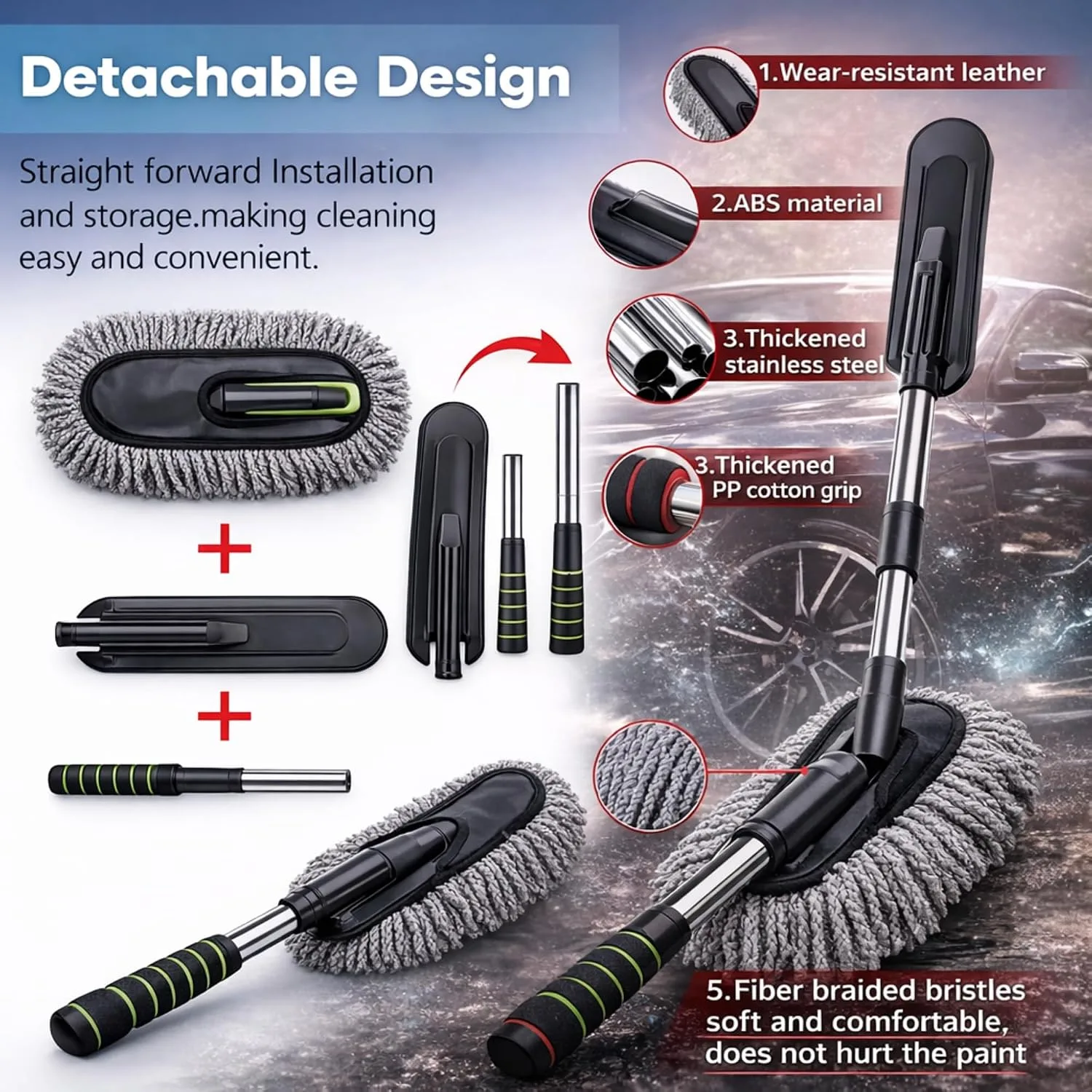 best bike cleaning kit - 8 Pcs Car Combo Kit Cleaning Kit Co 2 8 Pcs Car Combo Kit C - view 2