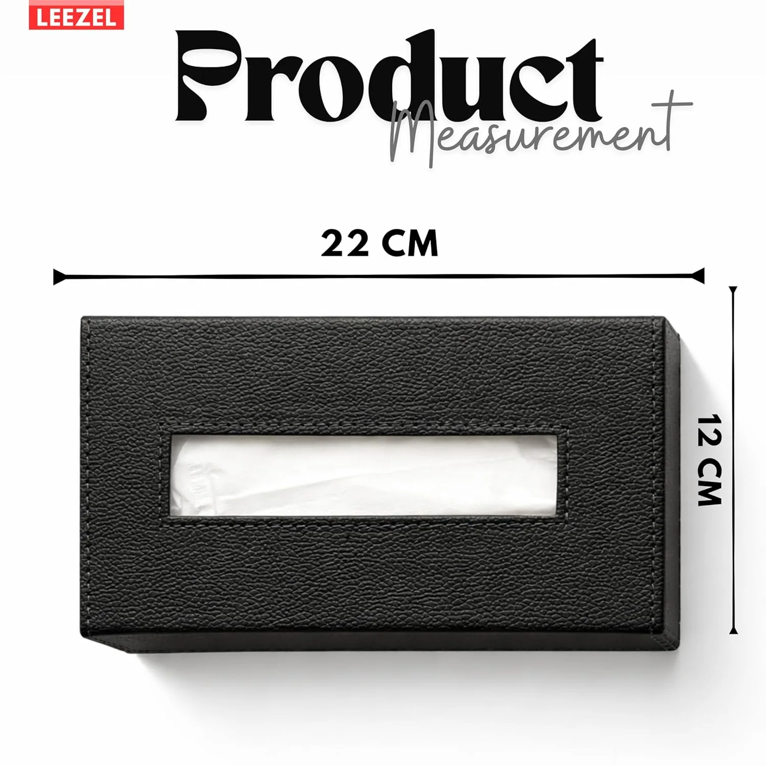 In-Depth Review: best tissue box holder - LEEZEL| Tissue Box Holder with 100 Pulls Cotton Rags Tissue | Handcrafted Fine Leather – Like Finish | 3 LEEZEL| Tissue Box Holder w - view 2
