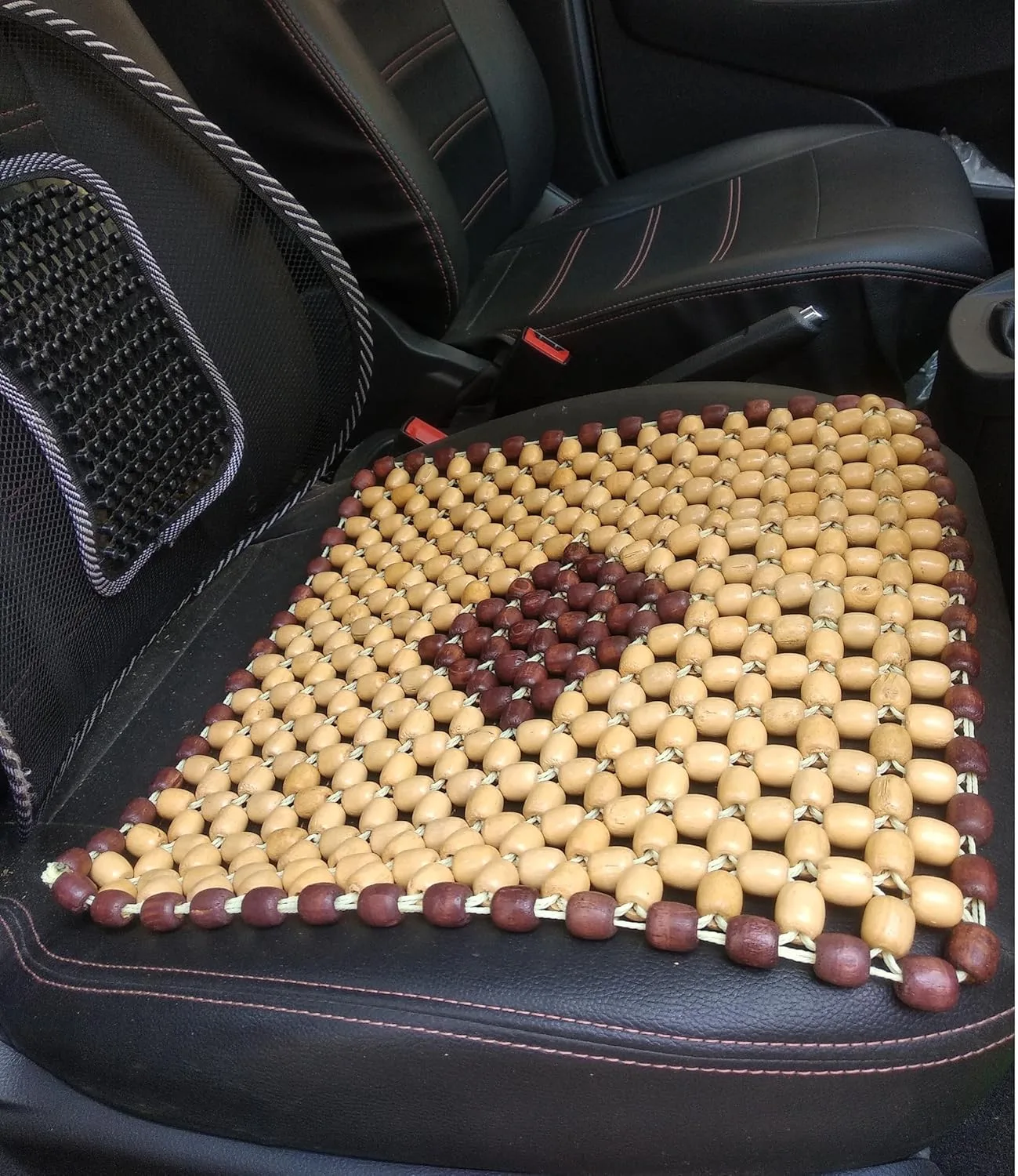In-Depth Review: best car seat cover - Q1 Beads SBeige Wooden Beads Acupressure Mat Car Accessories Beads Seat Cover for Driver/heating pad/gel pad co 2 best car seat cover