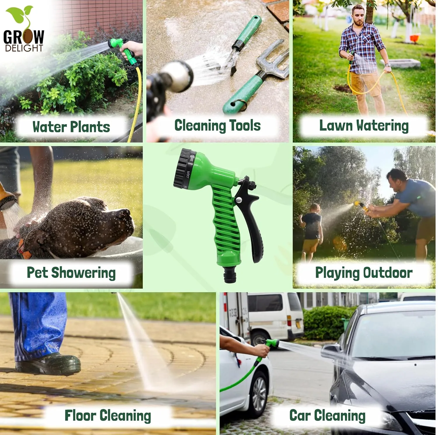 In-Depth Review: best bike spray gun - High Pressure Water Spray Gun for Plants & Garnden | 7 Pattern Nazzle Spray Gun with Leak Proof | Metal Lo 4 High Pressure Water Spra - view 3