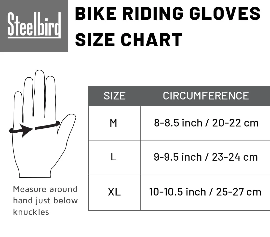 In-Depth Review: best bike gloves riding - Steelbird Full Finger Bike Riding Gloves with Touch Screen Sensitivity at Thumb and Index Finger, Protectiv 4 best bike gloves riding view 2
