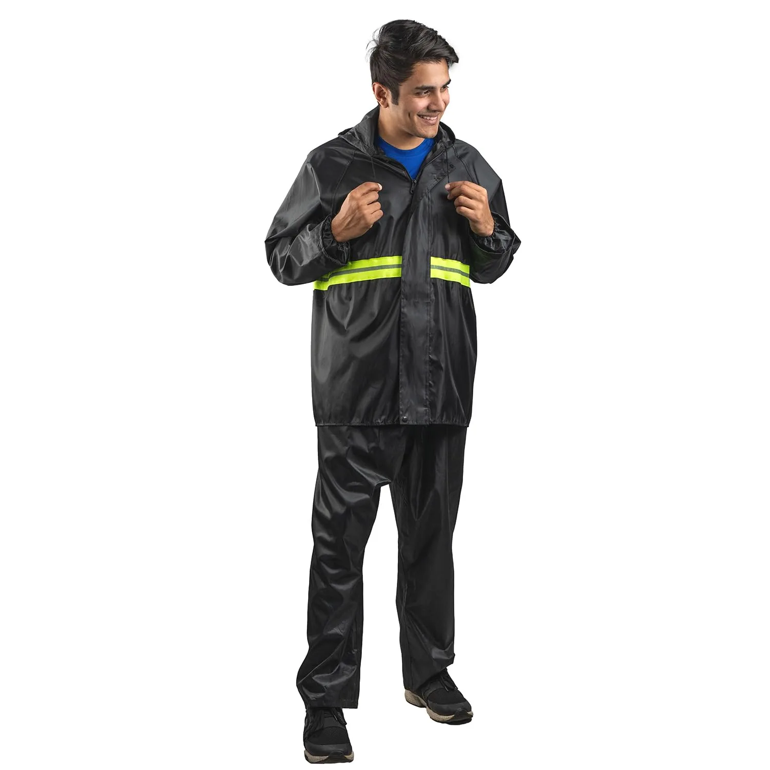 In-Depth Review: best travel raincoat poncho - Bloomingdale Rain Coat For Men & Women Waterproof Bike Raincoat For Men With Pant Set Reflective Rainco 1 best travel raincoat poncho
