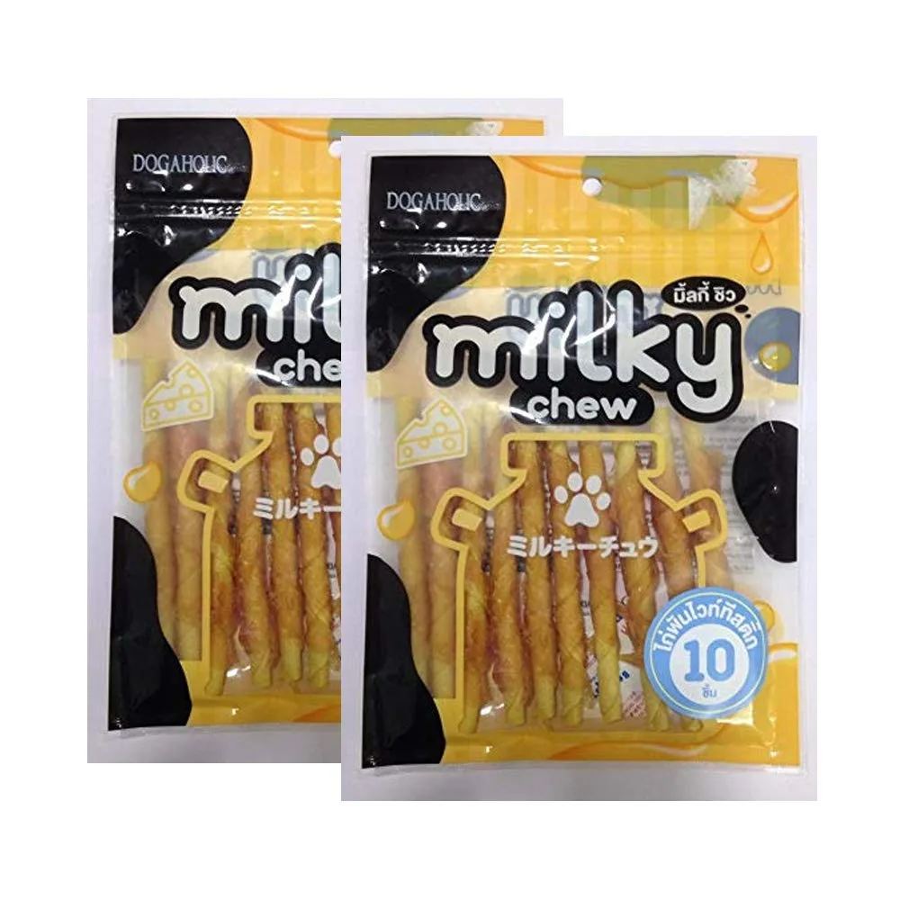 In-Depth Review: best dog dental chews - Heads Up For Tails Rena’s Pet Treats Milky Chew Cheese & Chicken Sticks Style 10 Pieces (Pack of 2 1 best dog dental chews