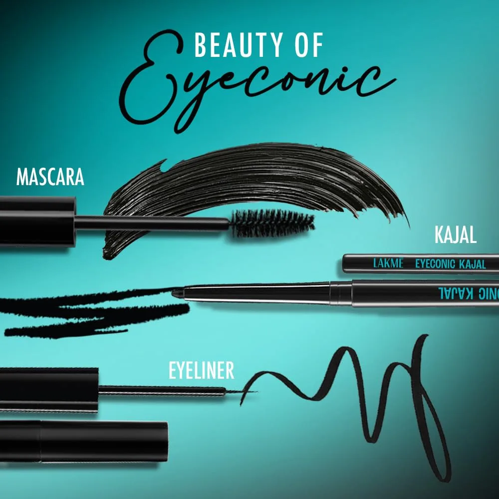 In-Depth Review: best kajal eyeliner - Lakme Eyeconic Regime Kit- Kajal | Mascara| Eyeliner 13.35 ml | | best kajal eyeliner 8 best kajal eyeliner view 6
