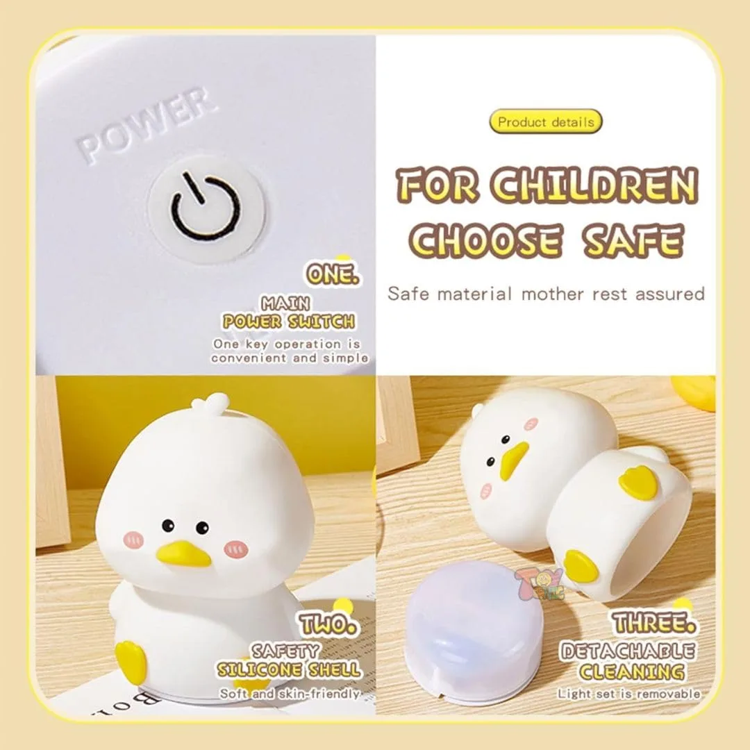 In-Depth Review: best baby night lamp - TOYTONIC Silicone Duck Night Light for Kids – Rechargeable Touch Led Lamp | Color Changing, Soft Bedside Lig 4 TOYTONIC Silicone Duck Night - view 3