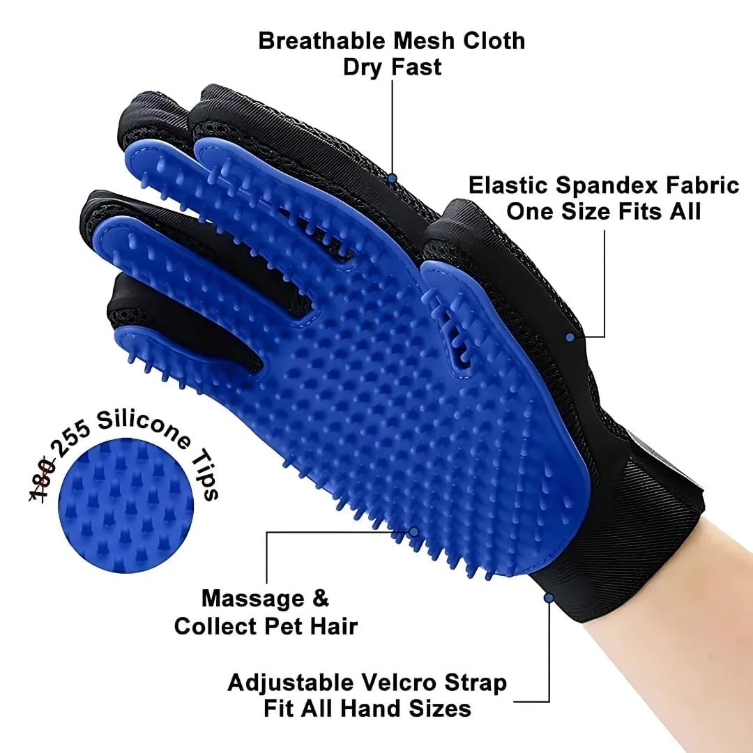In-Depth Review: best pet grooming gloves - Dog Deshedding Self-Cleaning Grooming Glove for Pet Bathing & Massaging – Soft Rubber pet Hand Glov 4 Dog Deshedding Self-Cle - view 3