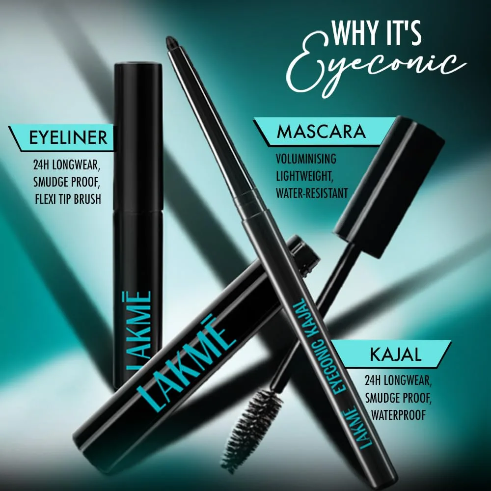 In-Depth Review: best kajal eyeliner - Lakme Eyeconic Regime Kit- Kajal | Mascara| Eyeliner 13.35 ml | | best kajal eyeliner 5 best kajal eyeliner view 3