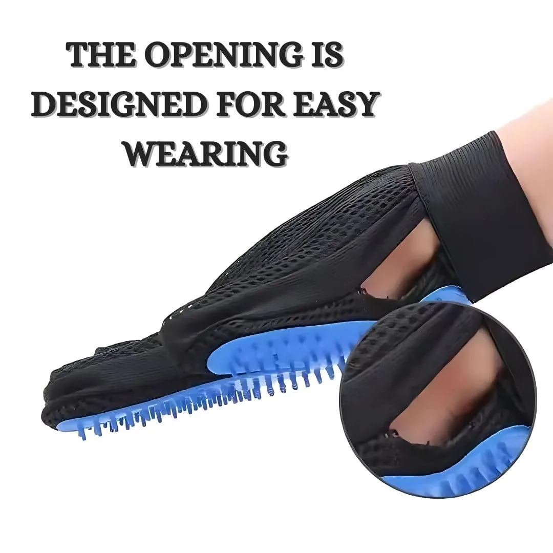In-Depth Review: best pet grooming gloves - Dog Deshedding Self-Cleaning Grooming Glove for Pet Bathing & Massaging – Soft Rubber pet Hand Glov 8 Dog Deshedding Self-Cle - view 7