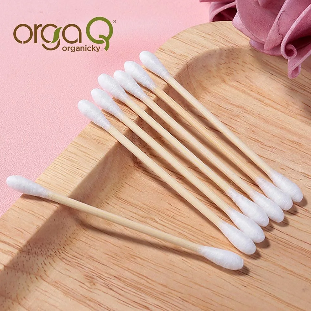 In-Depth Review: best cotton buds ear - Natural Bamboo Ear Buds 80 Steam / 160 Swab (Pack of 12) Multipurpose Double Tip Cotton Swabs with Sustainable 4 Natural Bamboo Ear Buds 80 - view 3