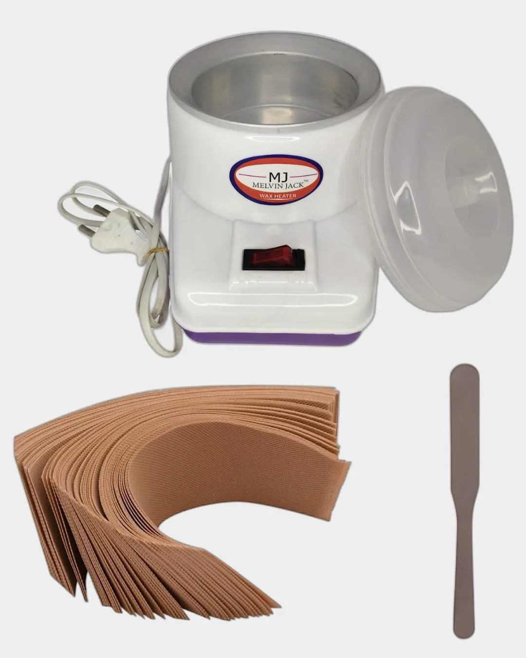 In-Depth Review: best waxing kit home - Wax Heater Combo Kit with 20 Beige Non-Woven Wax Strips (3.5×11 Inch, 100 GSM) & Wax Knife | Professiona 2 best waxing kit home