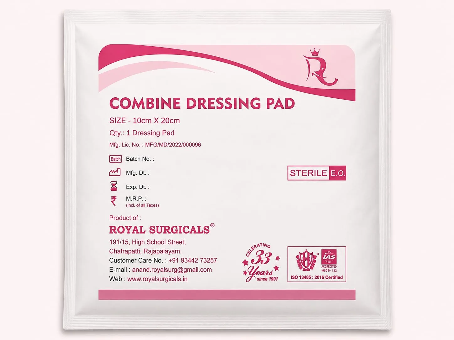 best first aid kit home - Combine Dressing Pads: Sterile, 10 2 Combine Dressing Pads: Ster - view 2