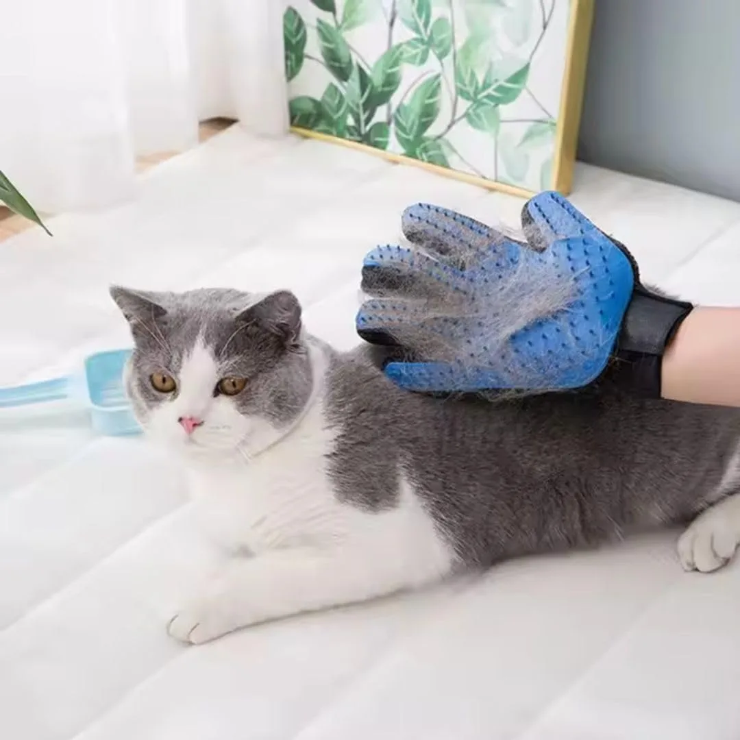 In-Depth Review: best pet grooming gloves - Dog Deshedding Self-Cleaning Grooming Glove for Pet Bathing & Massaging – Soft Rubber pet Hand Glov 10 Dog Deshedding Self-Cle - view 9