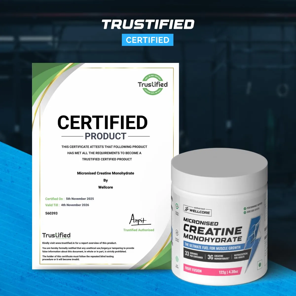 In-Depth Review: best creatine monohydrate - Wellcore Pure Micronised Creatine Powder (33 Servings, Fruit Fusion) 5 Wellcore Pure Micronised Cre - view 4