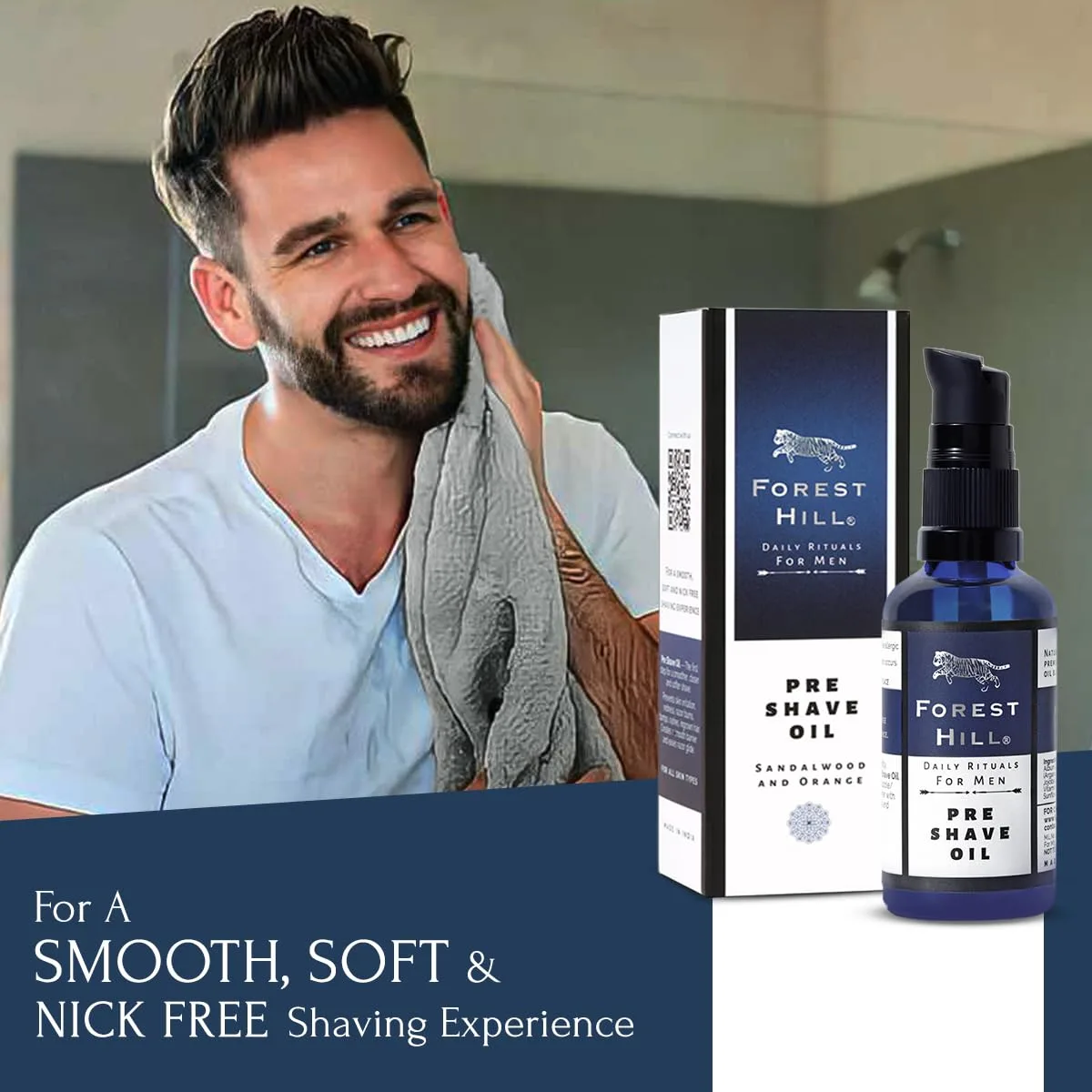 In-Depth Review: best pre shave oil - Forest Hill Premium Pre Shave For Men With Sandalwood & Orange For Smooth & Moisturize Shaved Skin, Bl 5 Forest Hill Premium Pre Sh - view 4