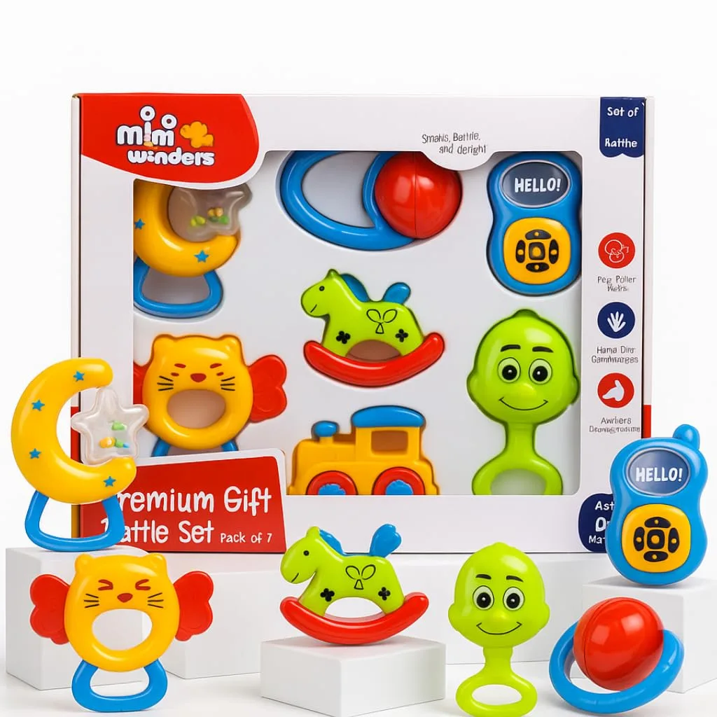 best newborn baby essentials - Mini Wonders Baby Rattle Set 1 best newborn baby essentials