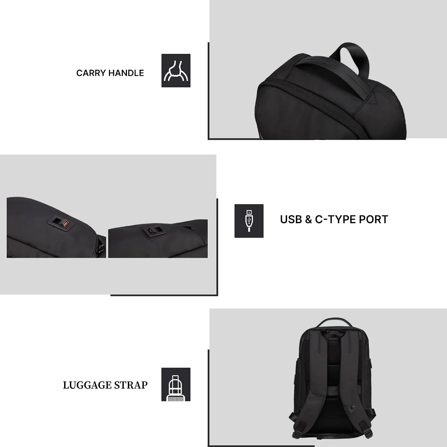 In-Depth Review: best travel camera bag - F Gear Bellagio Grey 20L Laptop Backpack|Securely Fits Laptop Up to 17-Inch Laptop|USB & Type-C Chargin 4 F Gear Bellagio Grey - view 3