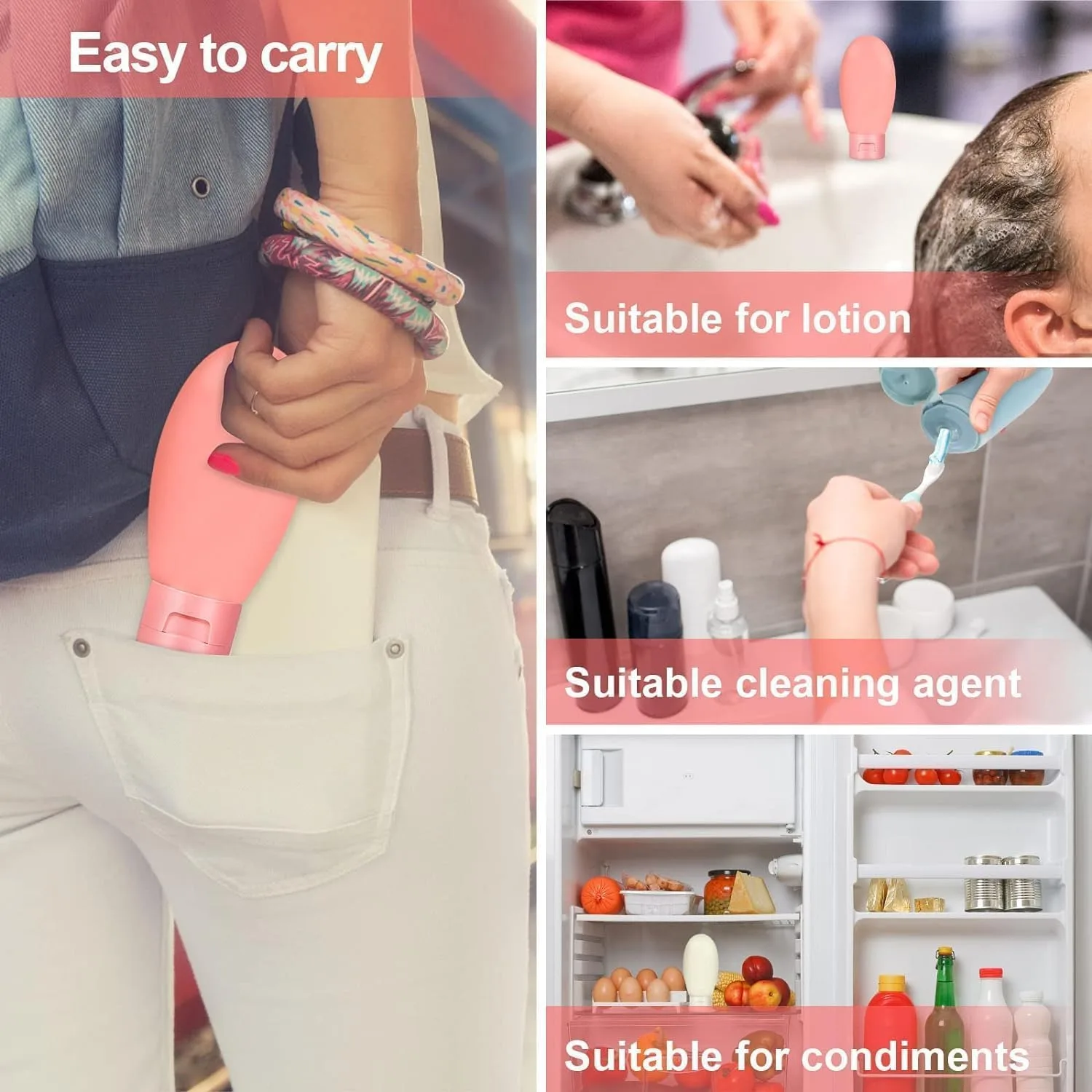 In-Depth Review: best travel size shampoo bottles - Nibbler Pack of 3 Travel Bottle Kit for Toiletries, Leak Proof Travel Size Bottles, Travel Contain 7 Nibbler Pack of 3 Travel Bo - view 6