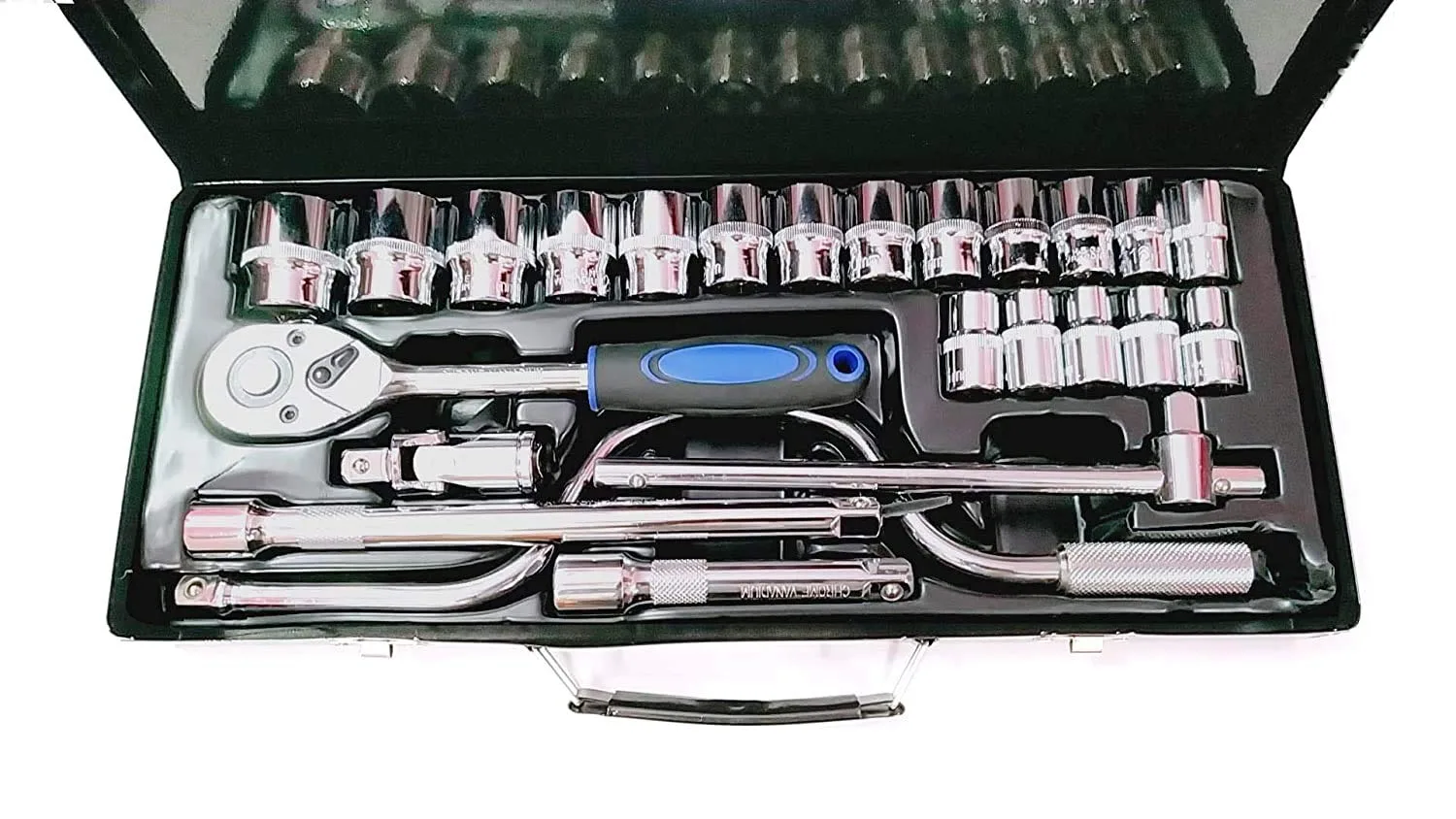 In-Depth Review: best bike toolkit - SNE 24 pcs Tool Kit Set 1/2″ Dr Socket Set Heavy duty Rachet Professional Wrench Socket Set Hardware Car Bo 6 SNE 24 pcs Tool Kit Set - view 5