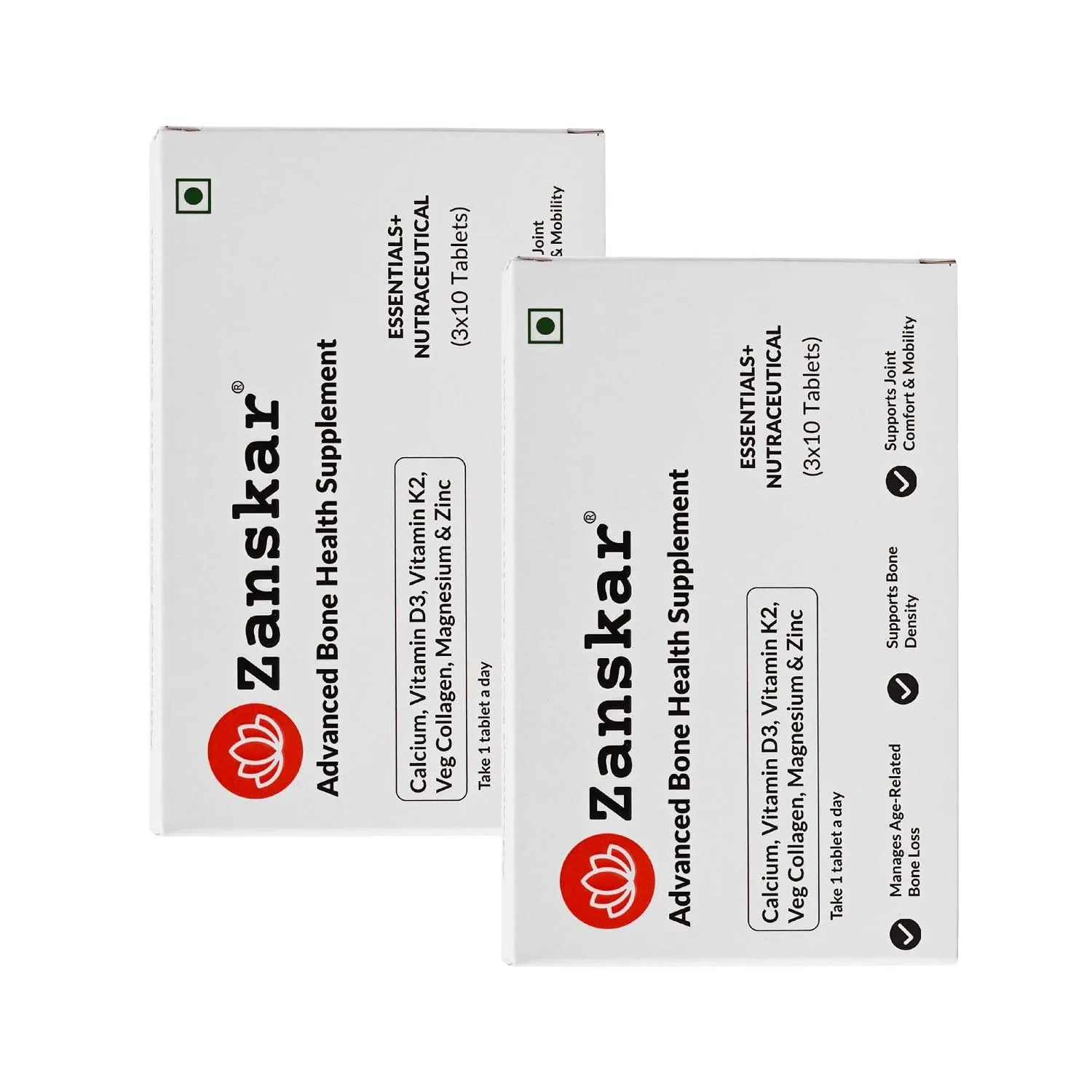 Zanskar Advanced Bone Health Tablet (60 Tablets) | Calcium, Vitamin best calcium tablets women