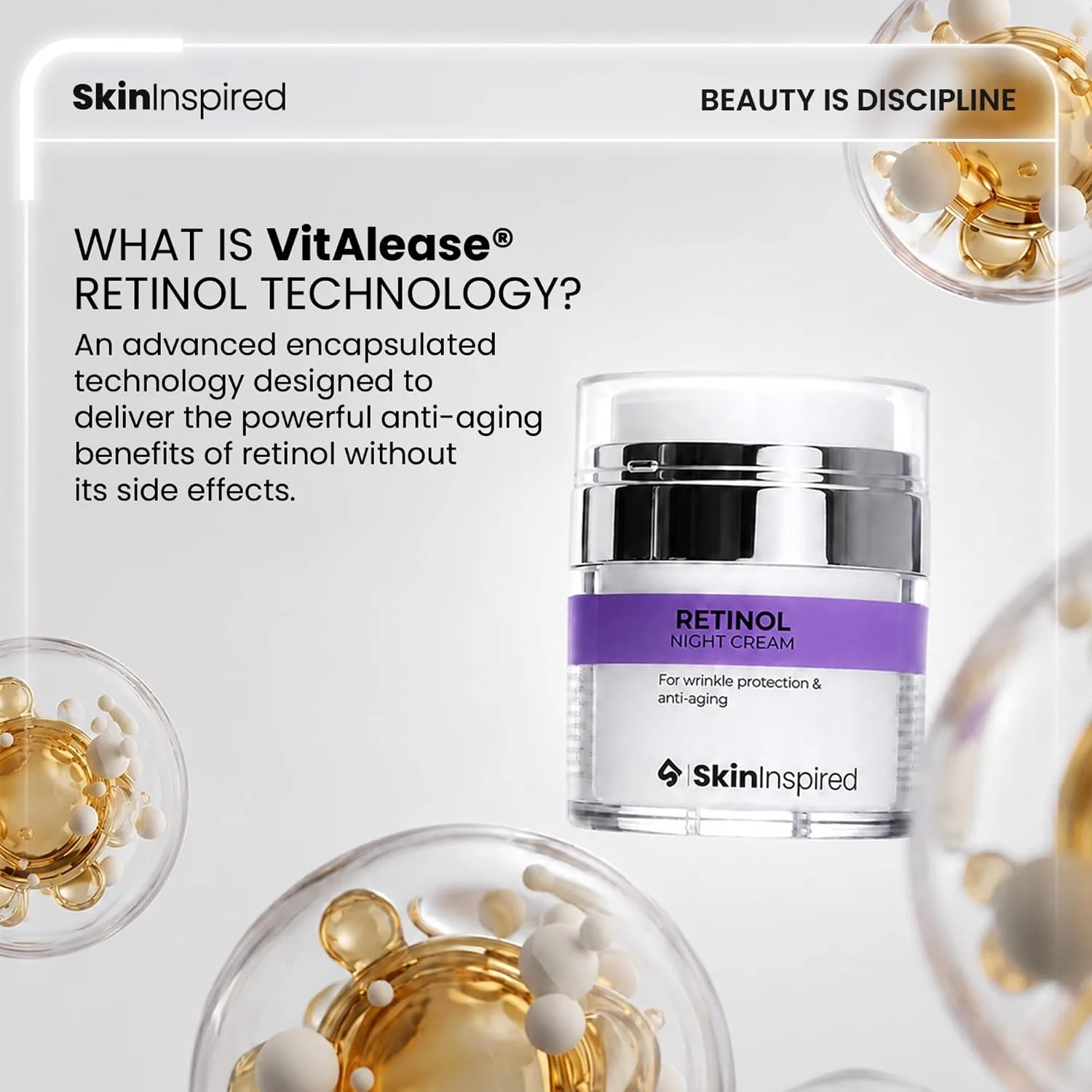 In-Depth Review: best anti aging cream - SkinInspired Retinol Night Cream For Wrinkles & Anti-Aging | 0.1% Retinol Which Is Encapsulated | Lightw 8 SkinInspired Retinol Night Cream - view 7