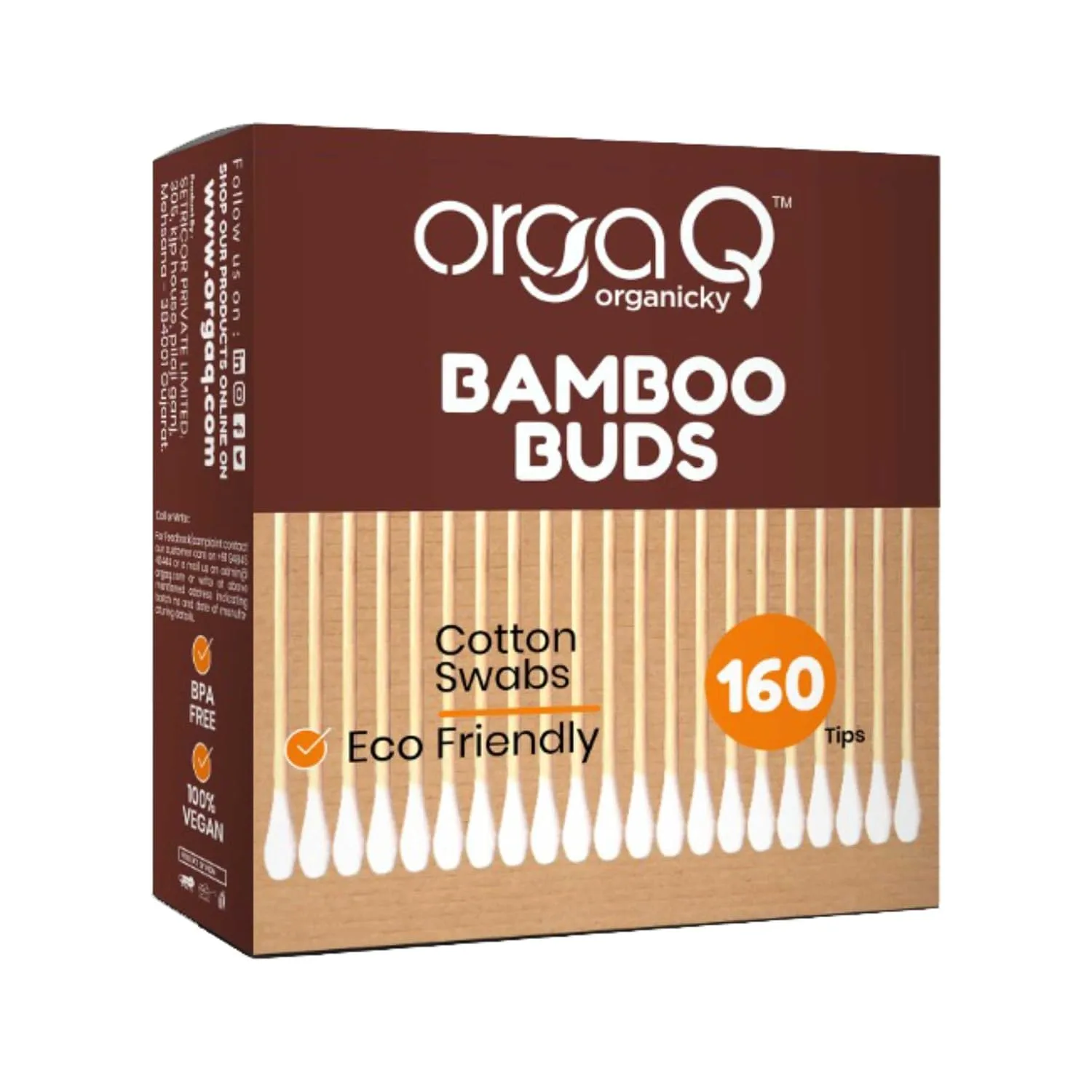 In-Depth Review: best cotton buds ear - Natural Bamboo Ear Buds 80 Steam / 160 Swab (Pack of 12) Multipurpose Double Tip Cotton Swabs with Sustainable 3 Natural Bamboo Ear Buds 80 - view 2