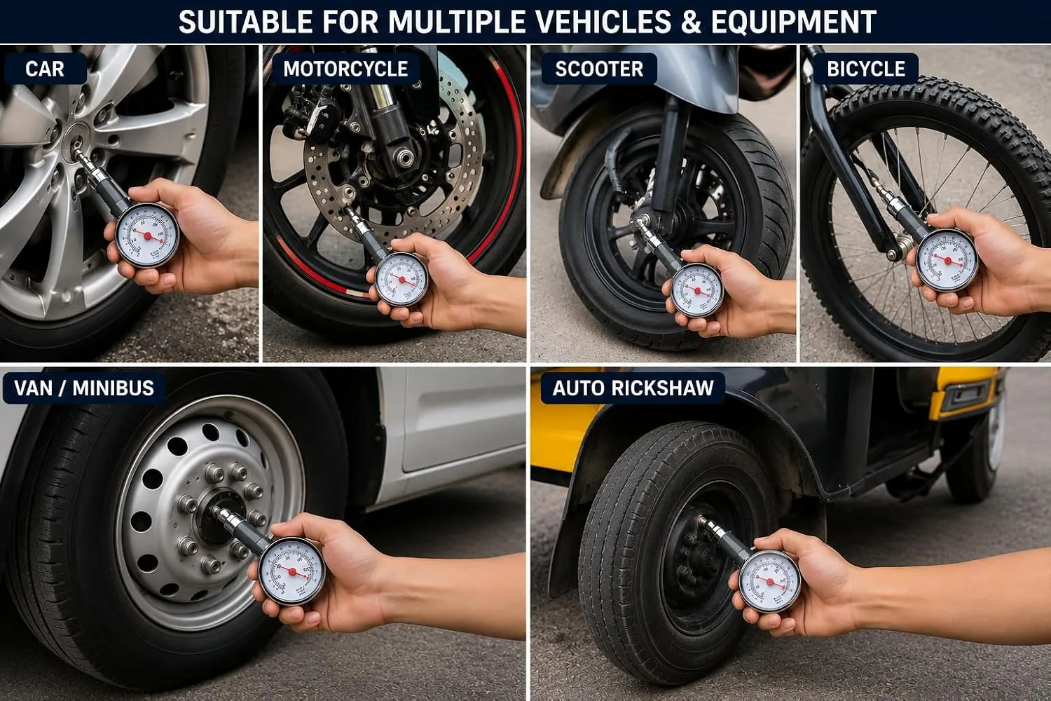 100PSI Analog Meter Tire P - view 3