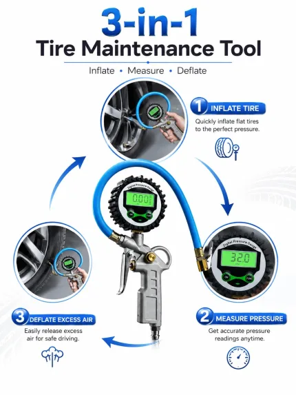 Digital Tire Pressure Gauge - view 2