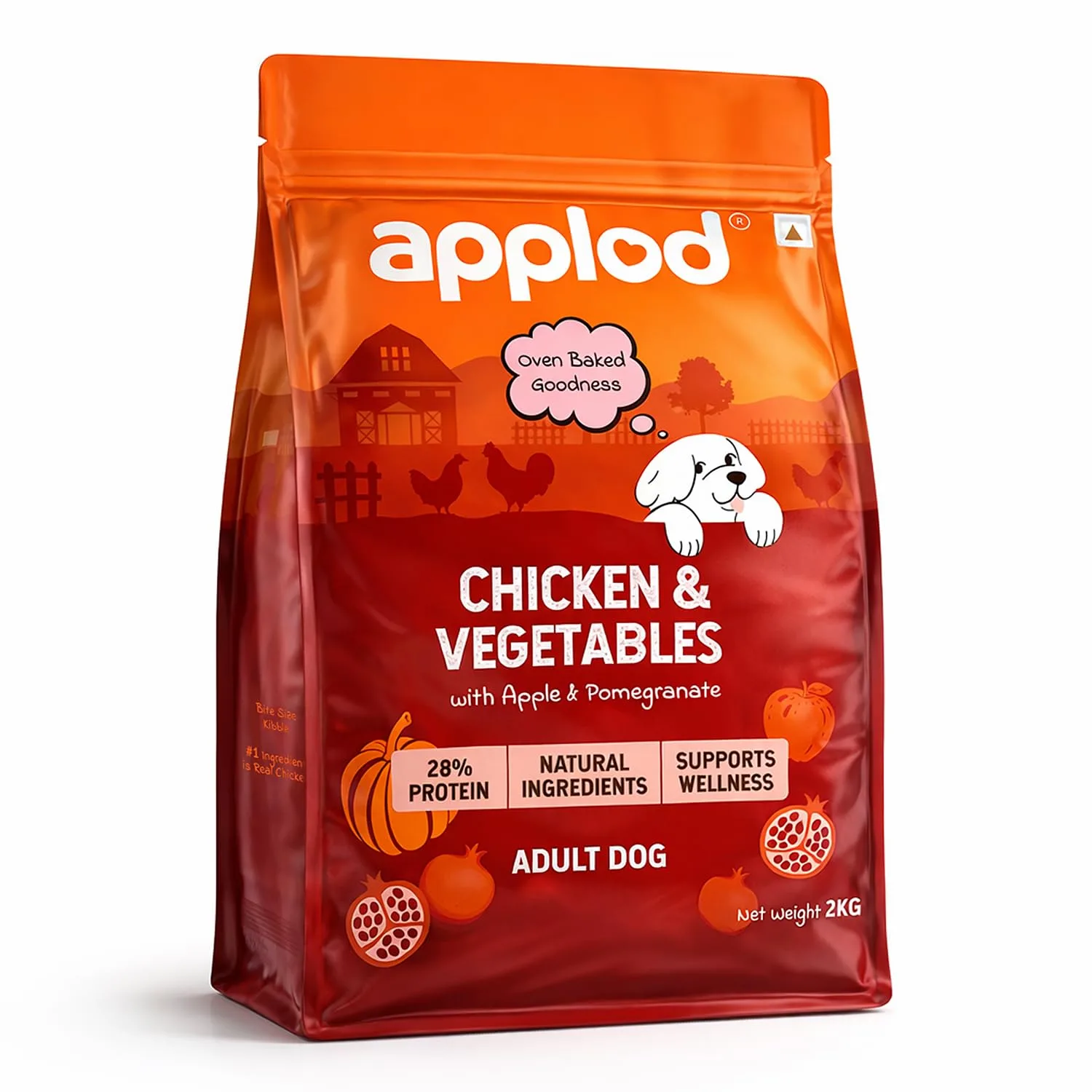 In-Depth Review: best puppy food dry - Chicken & Vegetables with Apple & Pomegranate Adult Dry Dog Food | Oven-Baked Complete Nutrition for 2 best puppy food dry