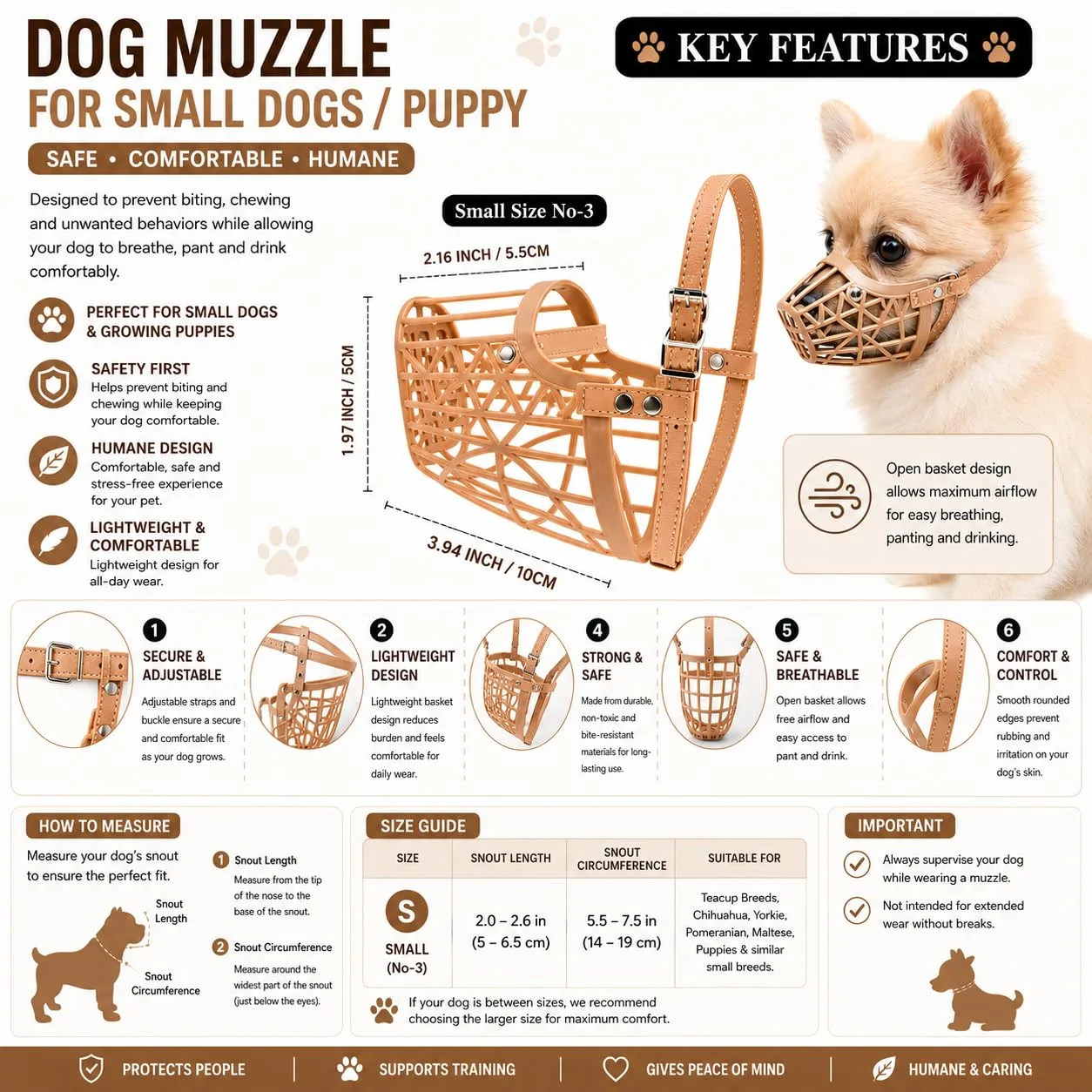 RvPaws Dog Mouth Cover Muz - view 4