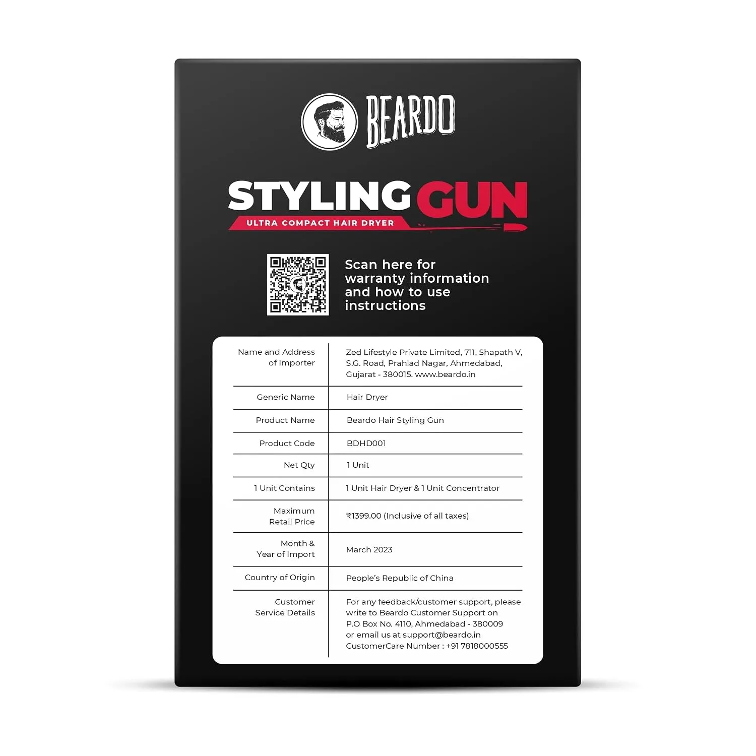 In-Depth Review: best travel hair dryer - BEARDO Styling Gun Ultra Compact Hair Dryer | 1100 Watts Foldable Hair Dryer | 3 Heat 2 Speed Setting | Trav 10 BEARDO Styling Gun Ultra C - view 9