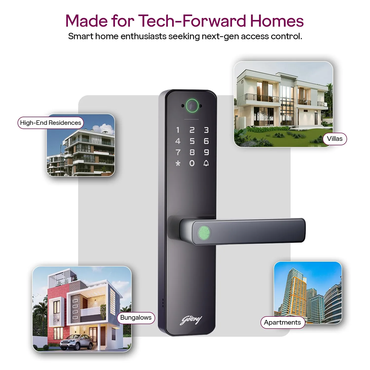In-Depth Review: best door lock digital - Godrej Smart Lock | Neo Pro View Digital Lock for Wooden Doors with Camera, View Screen, Wi-fi | Mobile App 7 best door lock digital view 5