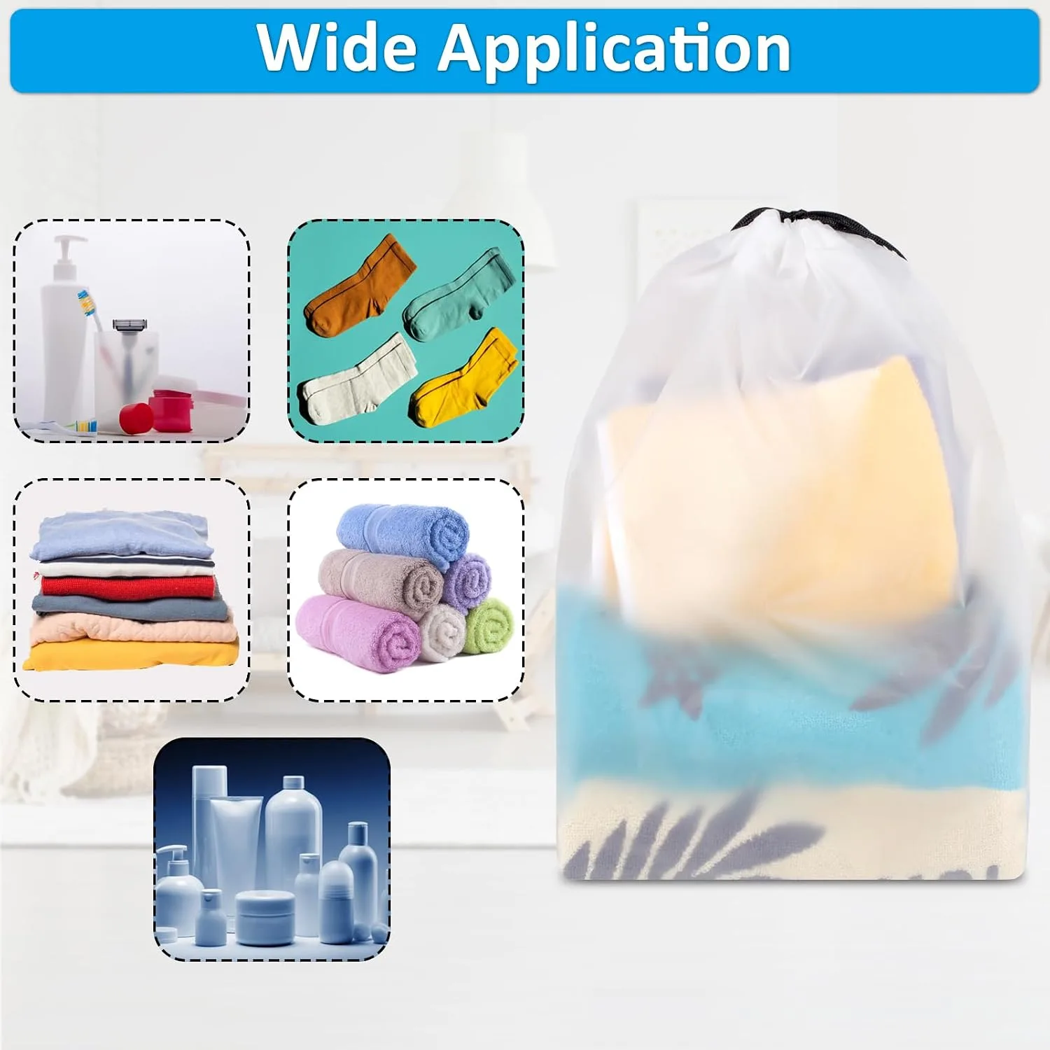 In-Depth Review: Shoe Bags for Travel, Drawstring Packing Bags, Dustproof Portable Storage Bag for Men and Women, Clear, Large, 10 Pack | | best trave 7 Shoe Bags for Travel, Drawstring Packing Bags, Dustproof Portable Storage Bag for Men and Women, Clear, Large, 10 Pack | | best travel shoe bag view 5