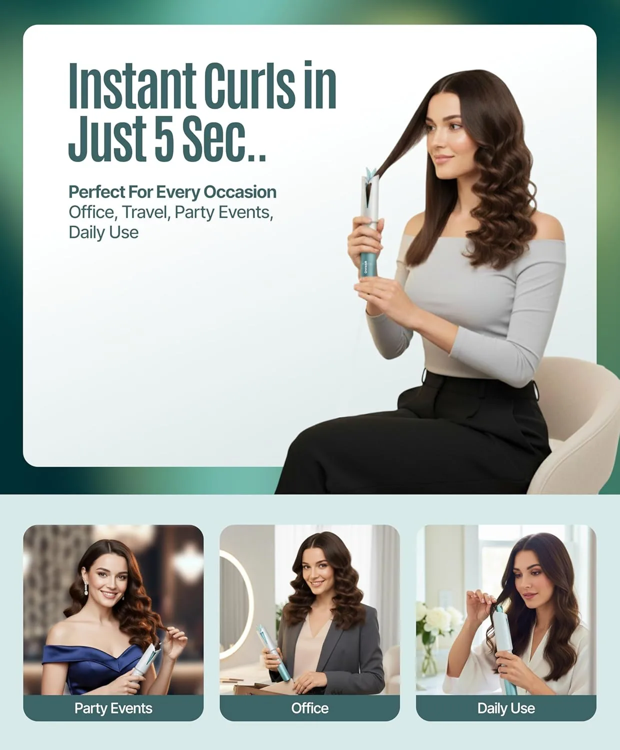 best hair curler women - Ownair Automatic Hair Curler Machin 4 Ownair Automatic Hair Curl - view 4