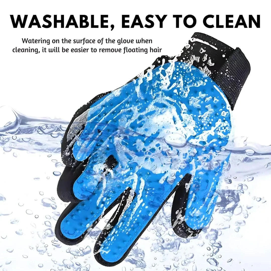In-Depth Review: best pet grooming gloves - Dog Deshedding Self-Cleaning Grooming Glove for Pet Bathing & Massaging – Soft Rubber pet Hand Glov 7 Dog Deshedding Self-Cle - view 6