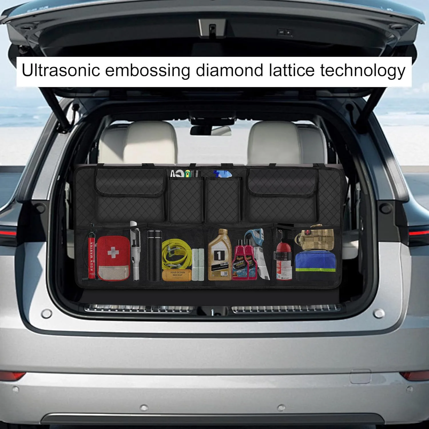 In-Depth Review: best car organizer trunk - Car Trunk Organizer and Storage, Large Capacity Backseat Hanging Storage Accessories, Backseat Car Organiz 8 Car Trunk Organizer and - view 7