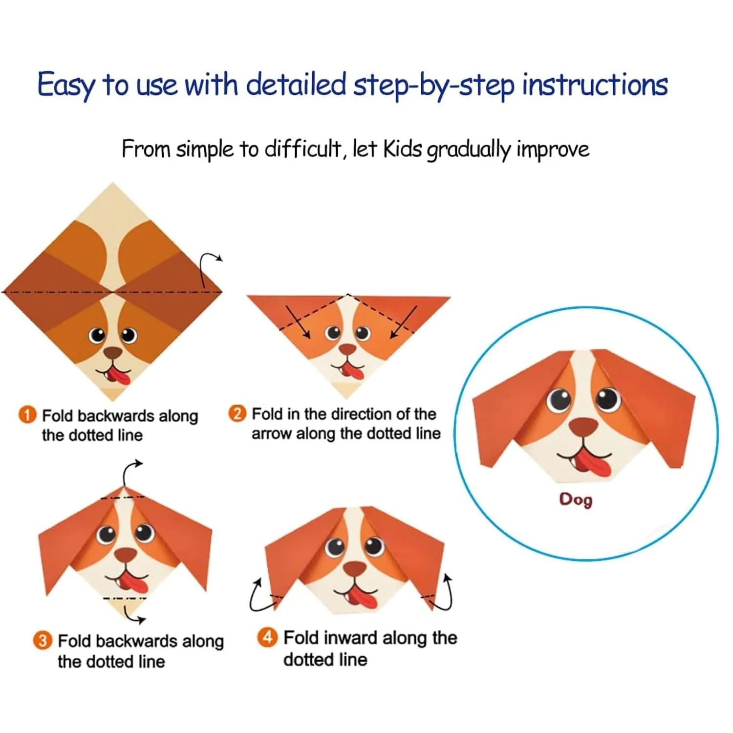 In-Depth Review: best origami paper set - FINEMOE 108 Origami Paper with Instruction Book for Kids, Craft Paper Sheets with 54 Designs, 18×18 cm 9 FINEMOE 108 Origami Paper w - view 8