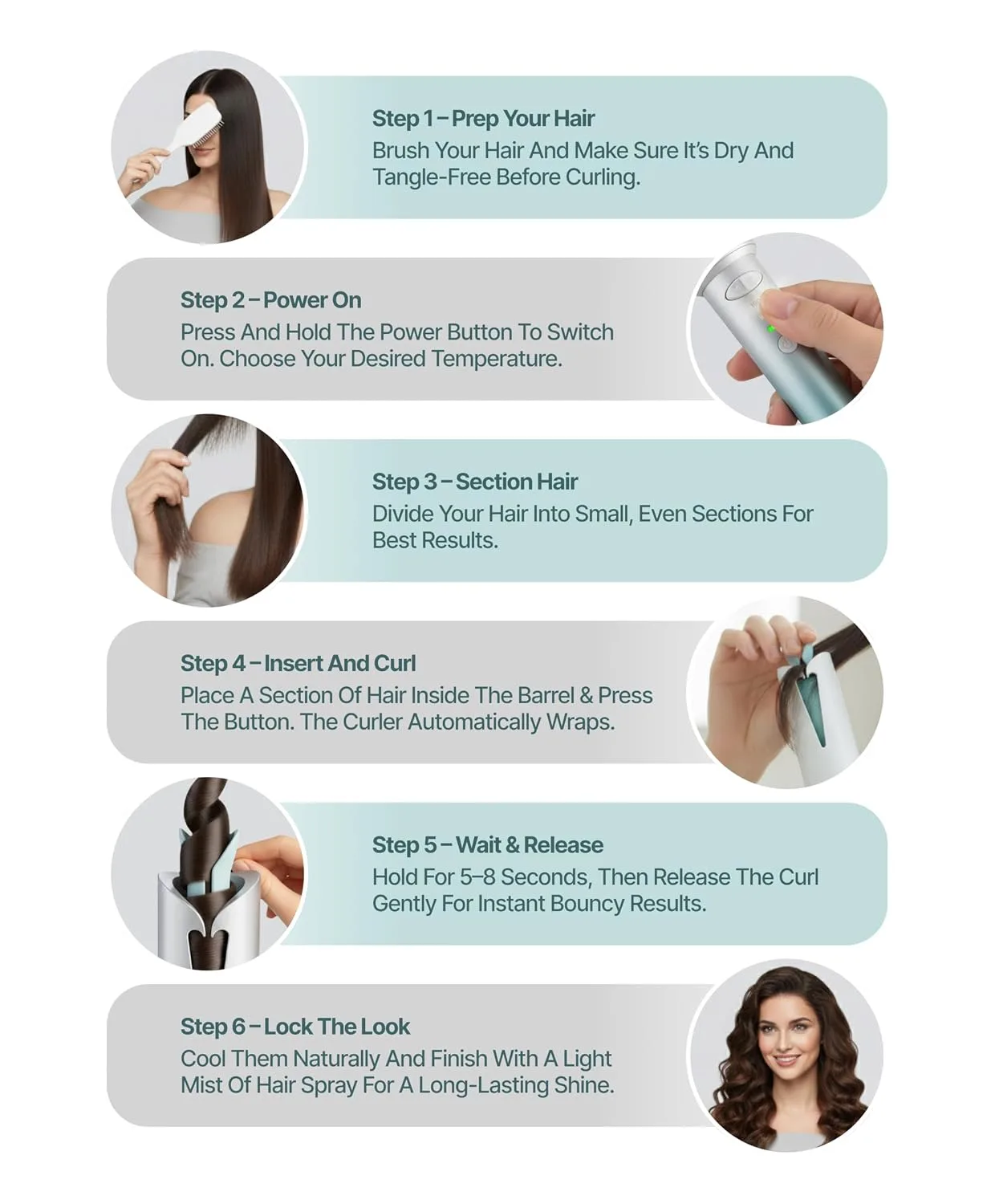 best hair curler women - Ownair Automatic Hair Curler Machin 8 Ownair Automatic Hair Curl - view 8
