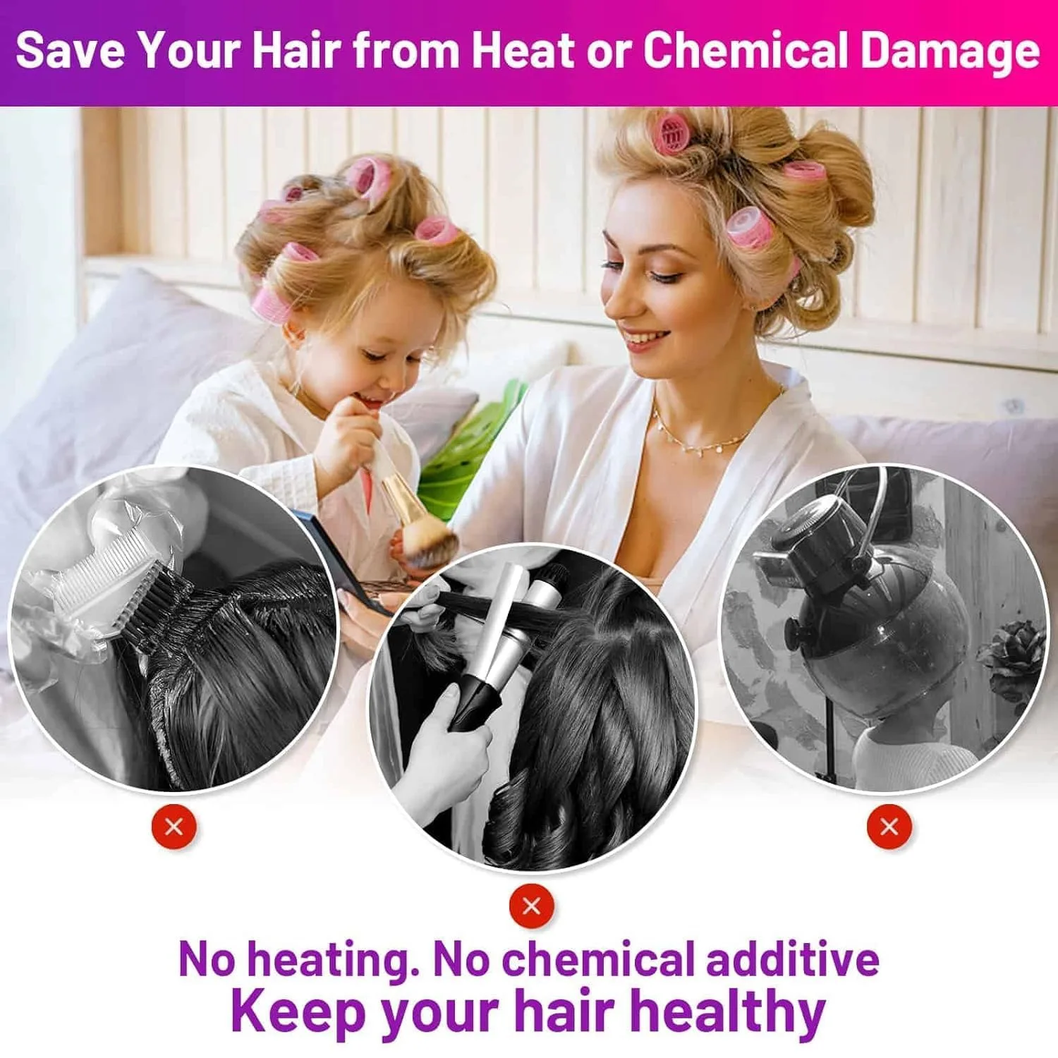 In-Depth Review: best hair rollers set - FITVERT 8 Pcs Self Grip Hair Rollers (4 Jumbo and 4 Large) Hair Curlers with 8 Pcs Hair Clips for Long, Mediu 5 FITVERT 8 Pcs Self Grip Hai - view 4