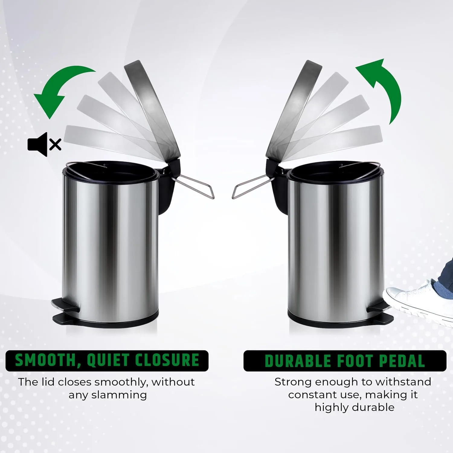 best trash can kitchen - Robustt Dustbin with Pedal – 5 Robustt Dustbin with Pedal - view 5