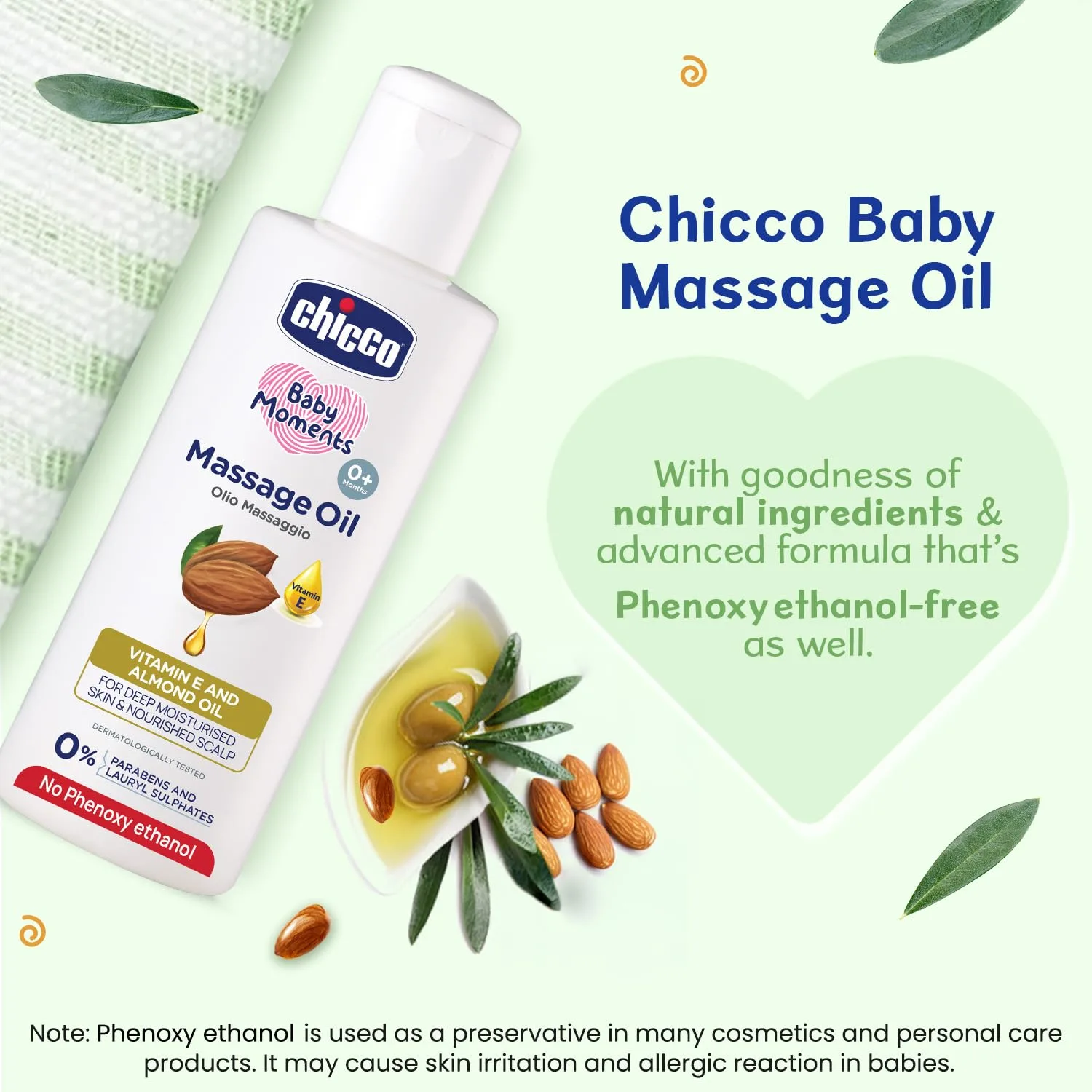 In-Depth Review: best baby oil massage - Chicco Baby Moments Massage Oil, New Advanced Non-sticky & Moisturizing Formula, Suitable for Baby’s S 7 Chicco Baby Moments Massag - view 6