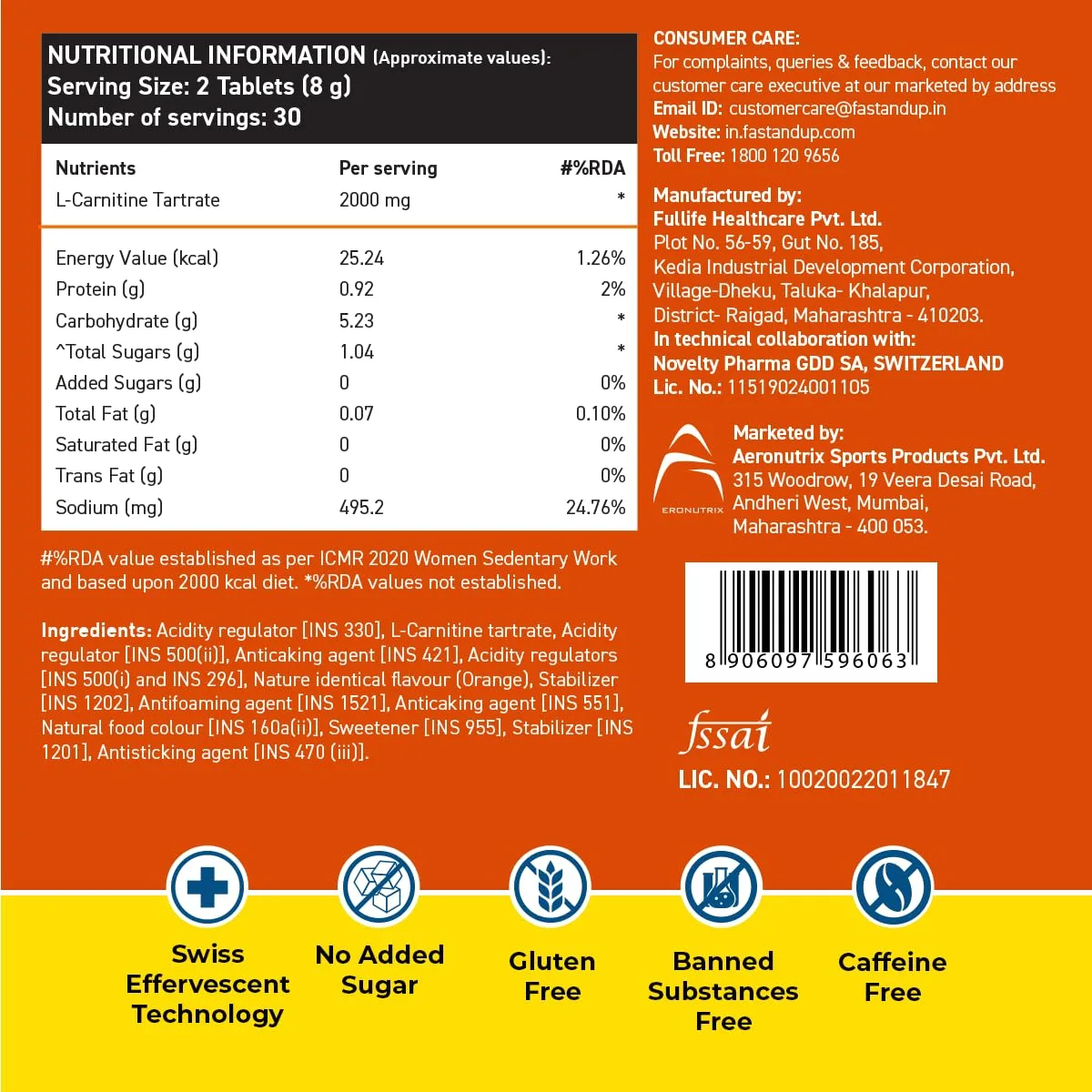 FAST&UP L-Carnitine 2000mg| - view 5